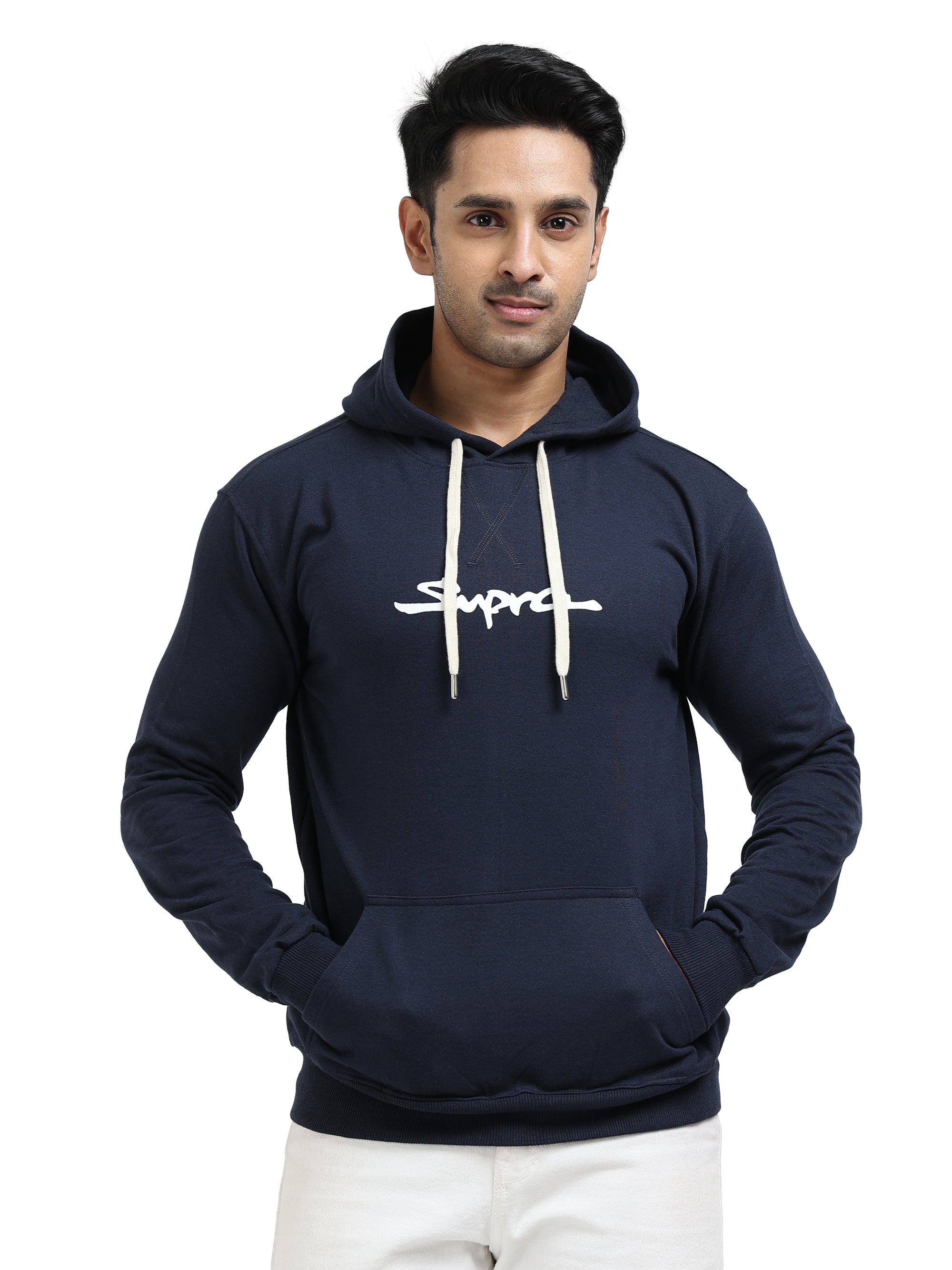 Navy Blue Hoodie Bio Wash Fleece