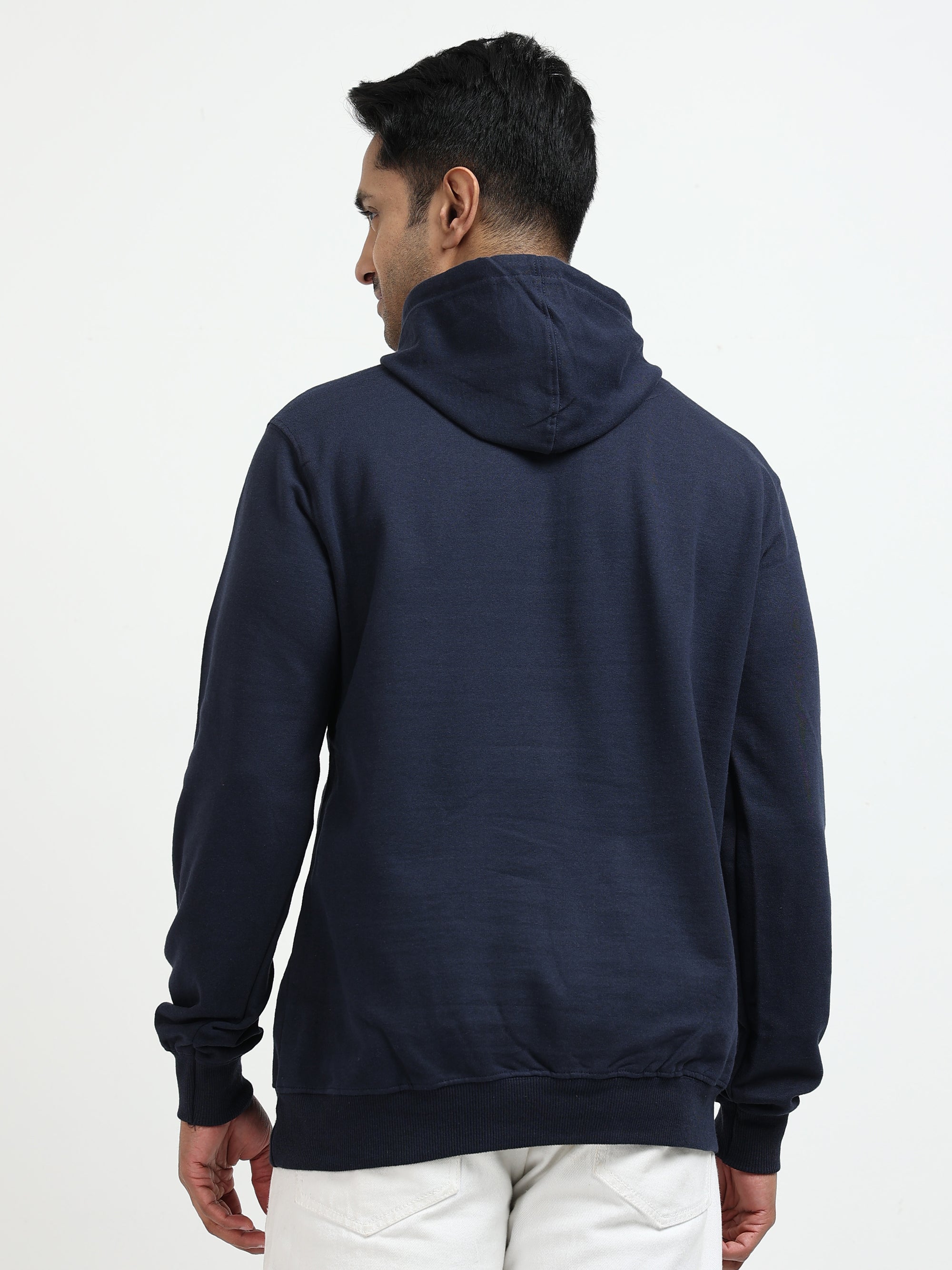 Navy Blue Hoodie Bio Wash Fleece