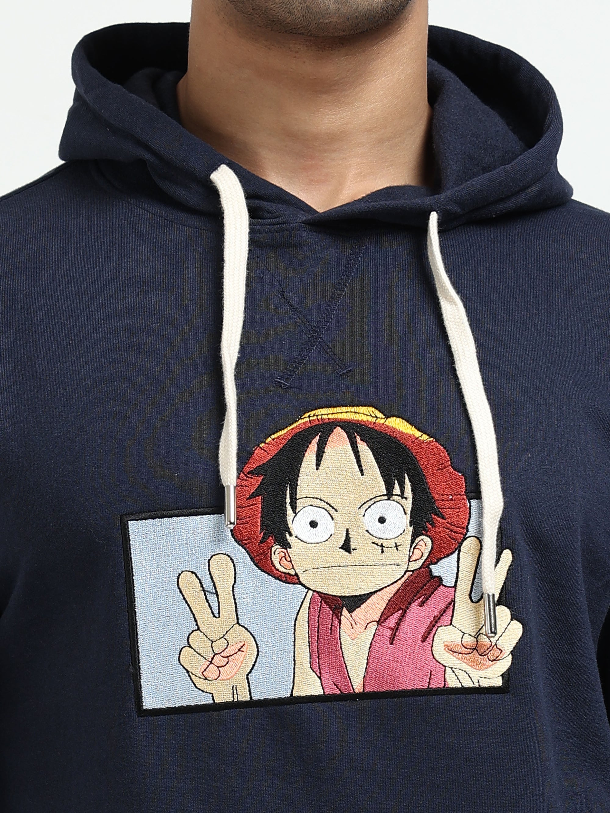 Navy Blue Hoodie Bio Wash Fleece