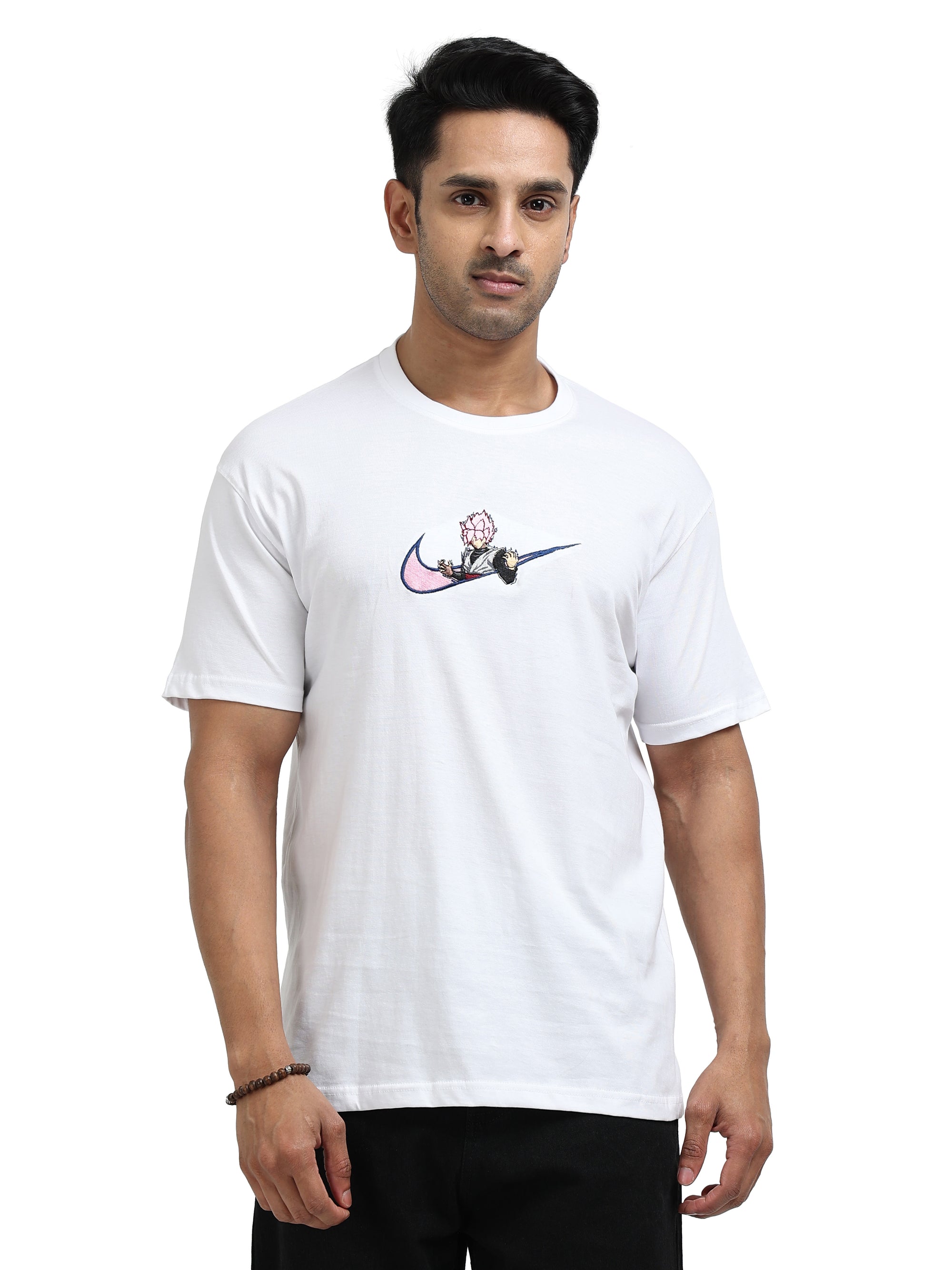 White Round Neck Bio Wash Single Jersey