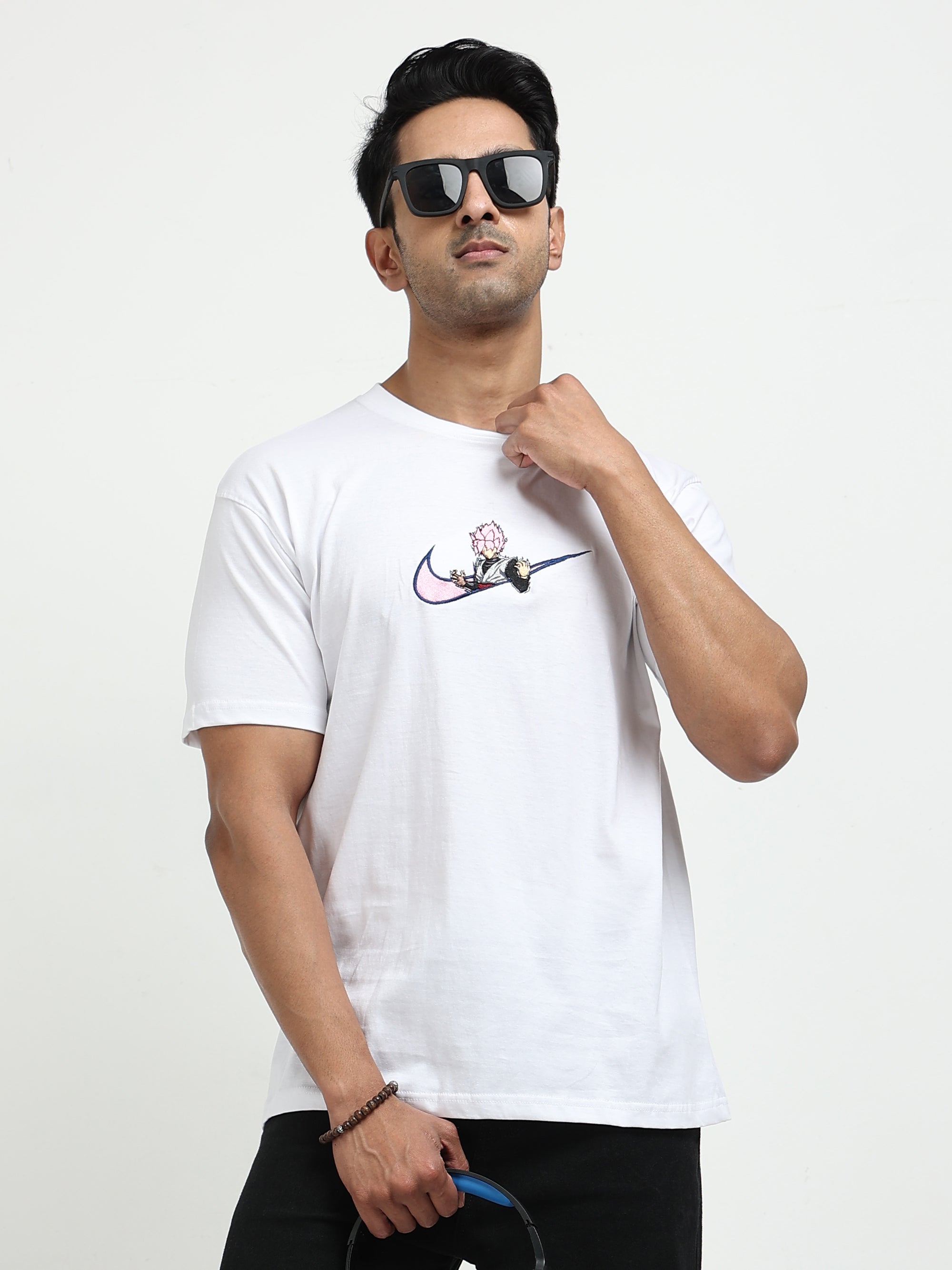 White Round Neck Bio Wash Single Jersey