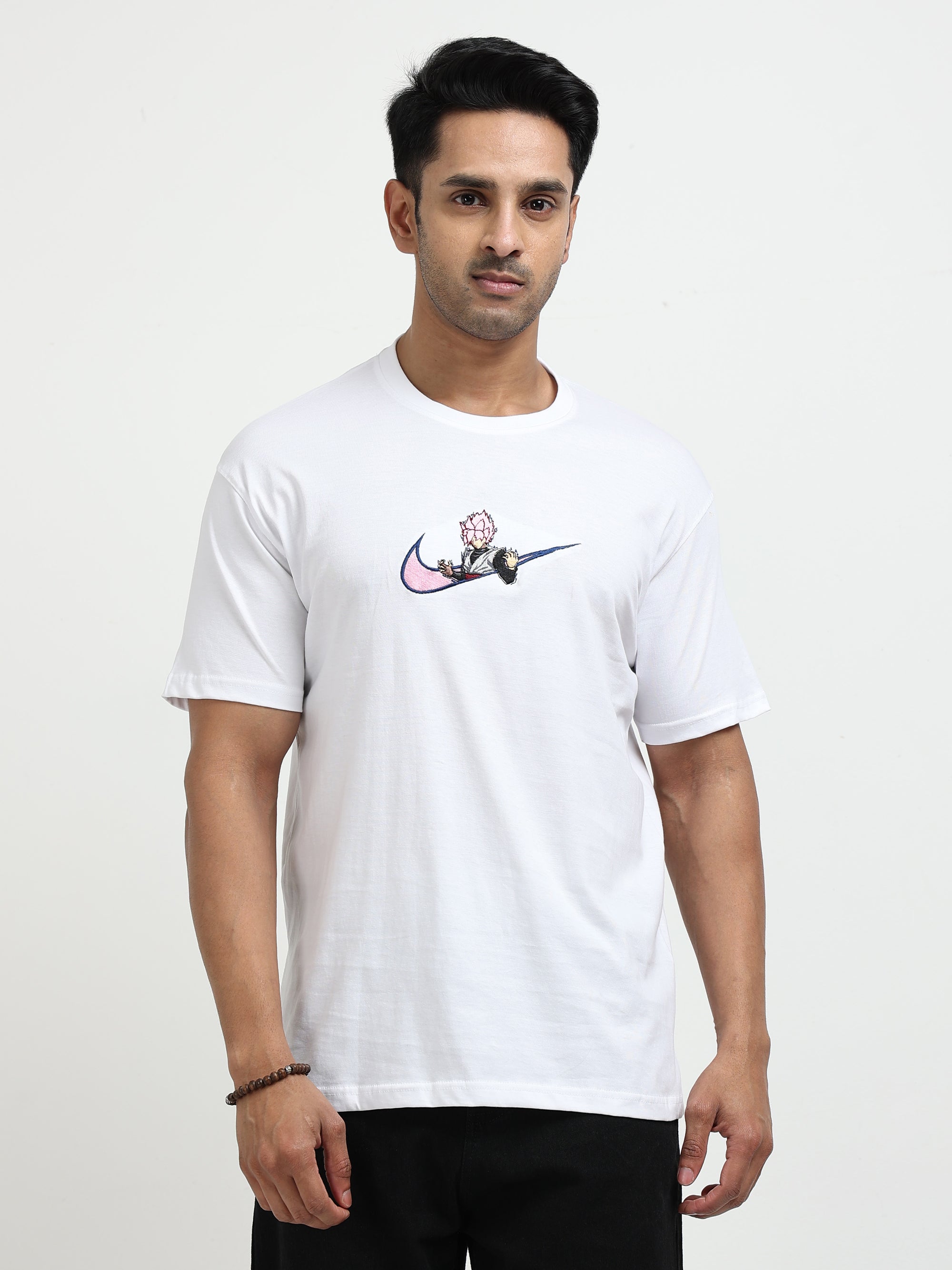 White Round Neck Bio Wash Single Jersey