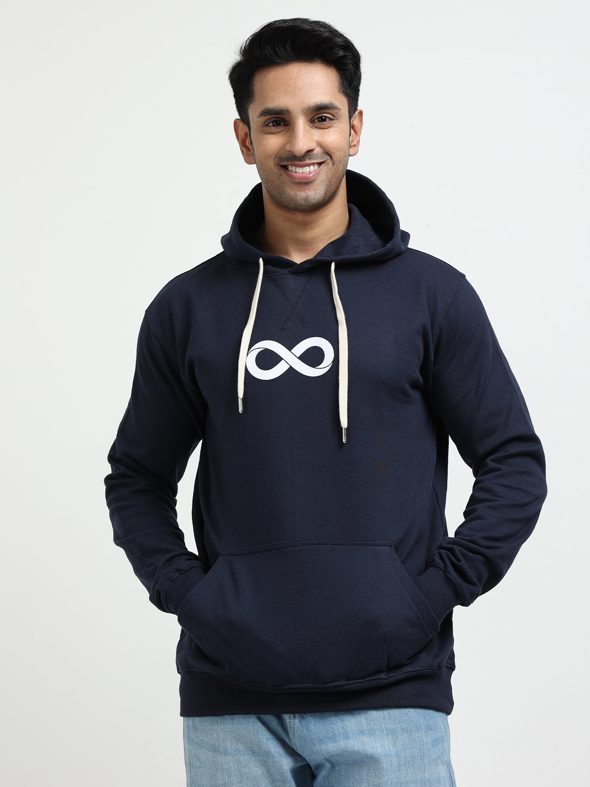 Navy Blue Hoodie Bio Wash Fleece