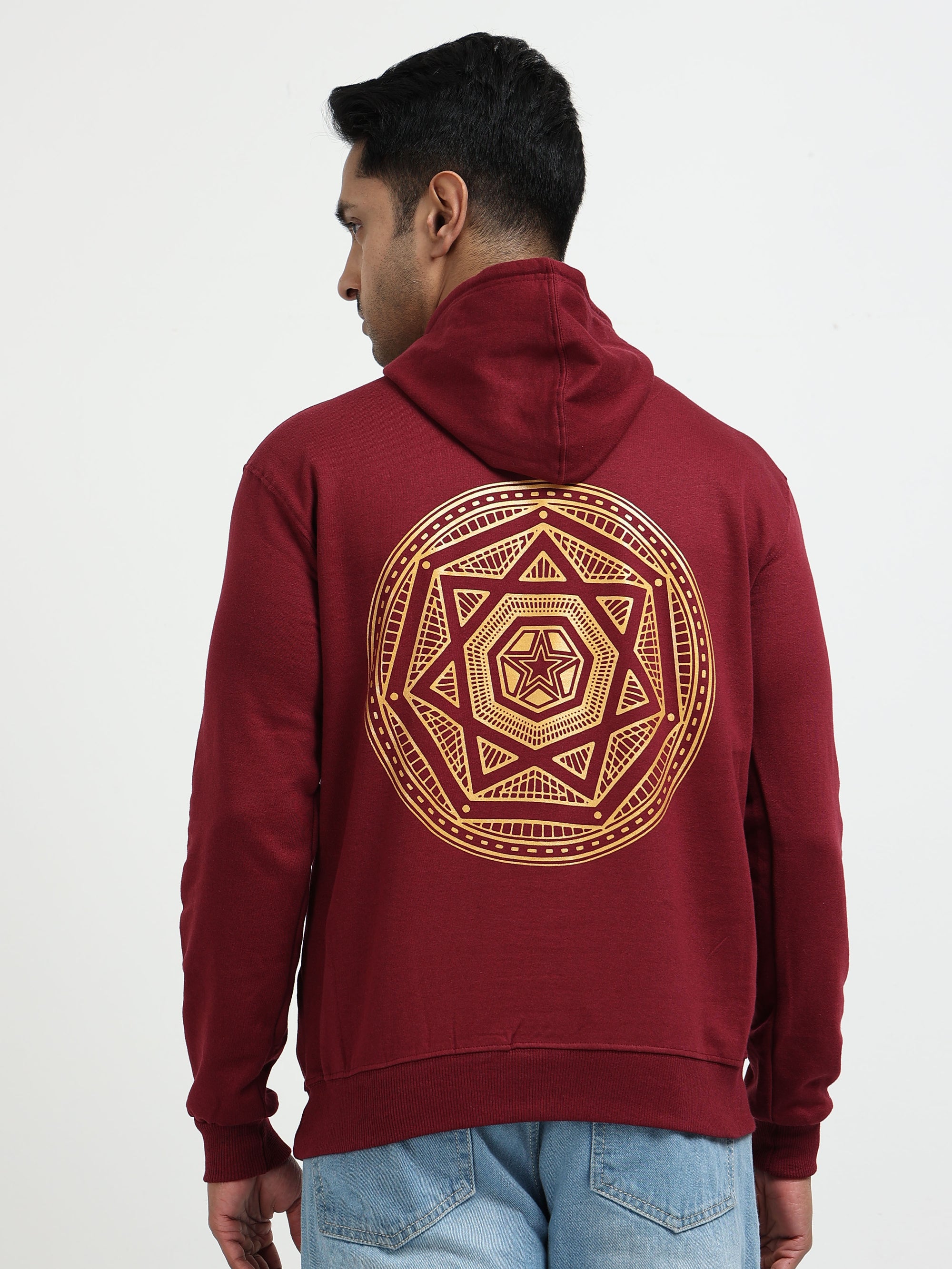 Maroon Hoodie Bio Wash Fleece