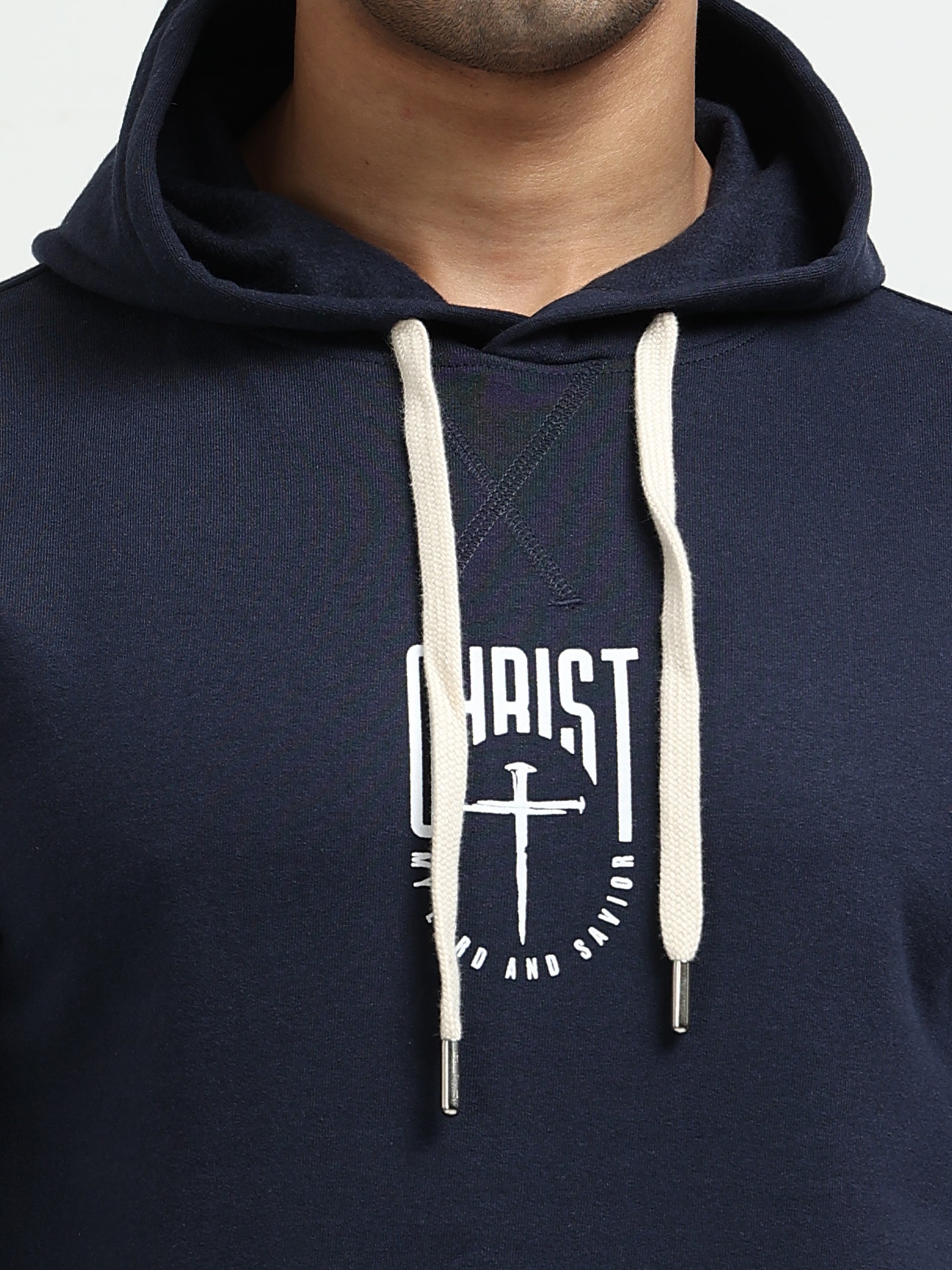 Navy Blue Hoodie Bio Wash Fleece