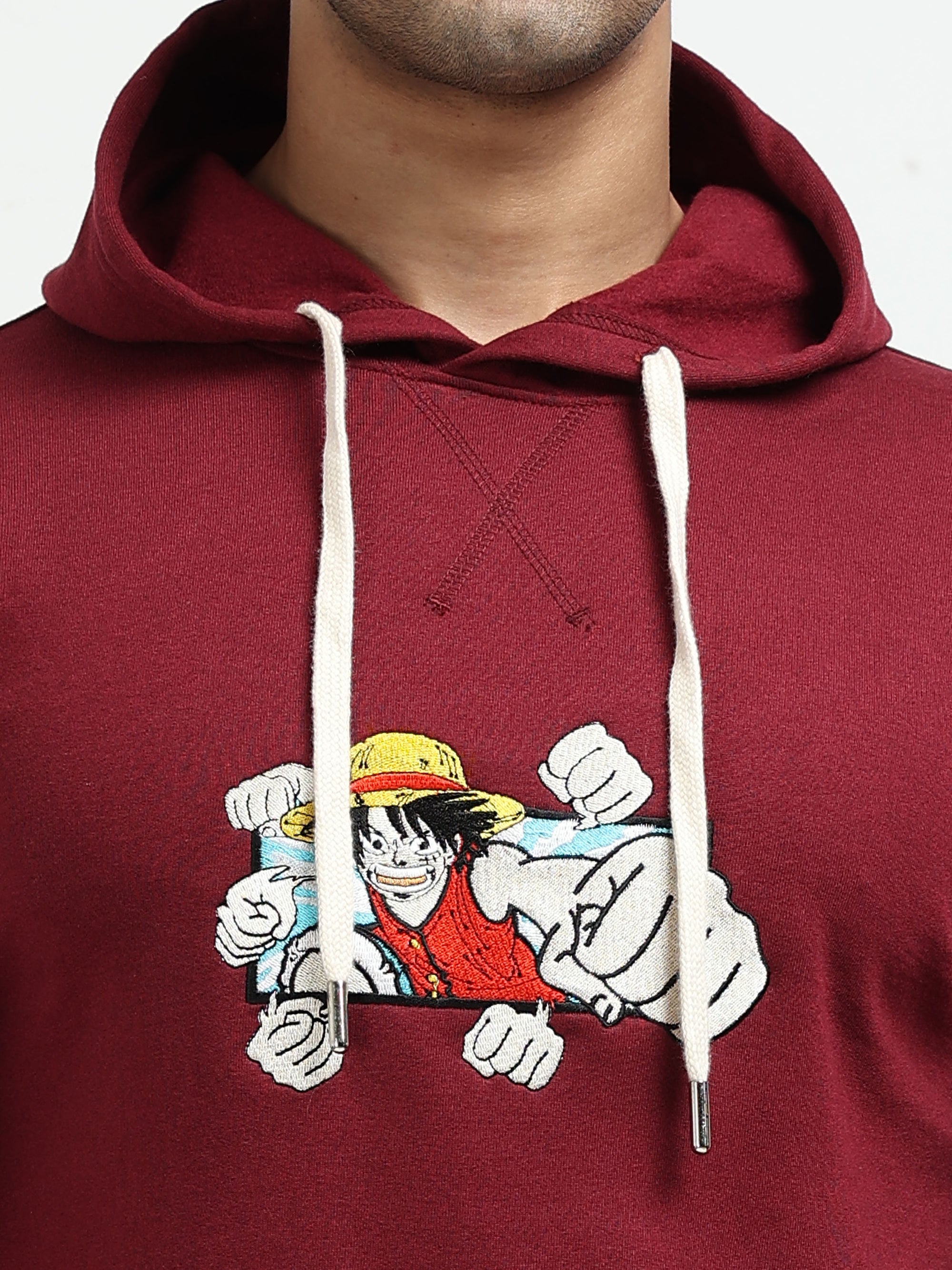 Maroon Hoodie Bio Wash Fleece