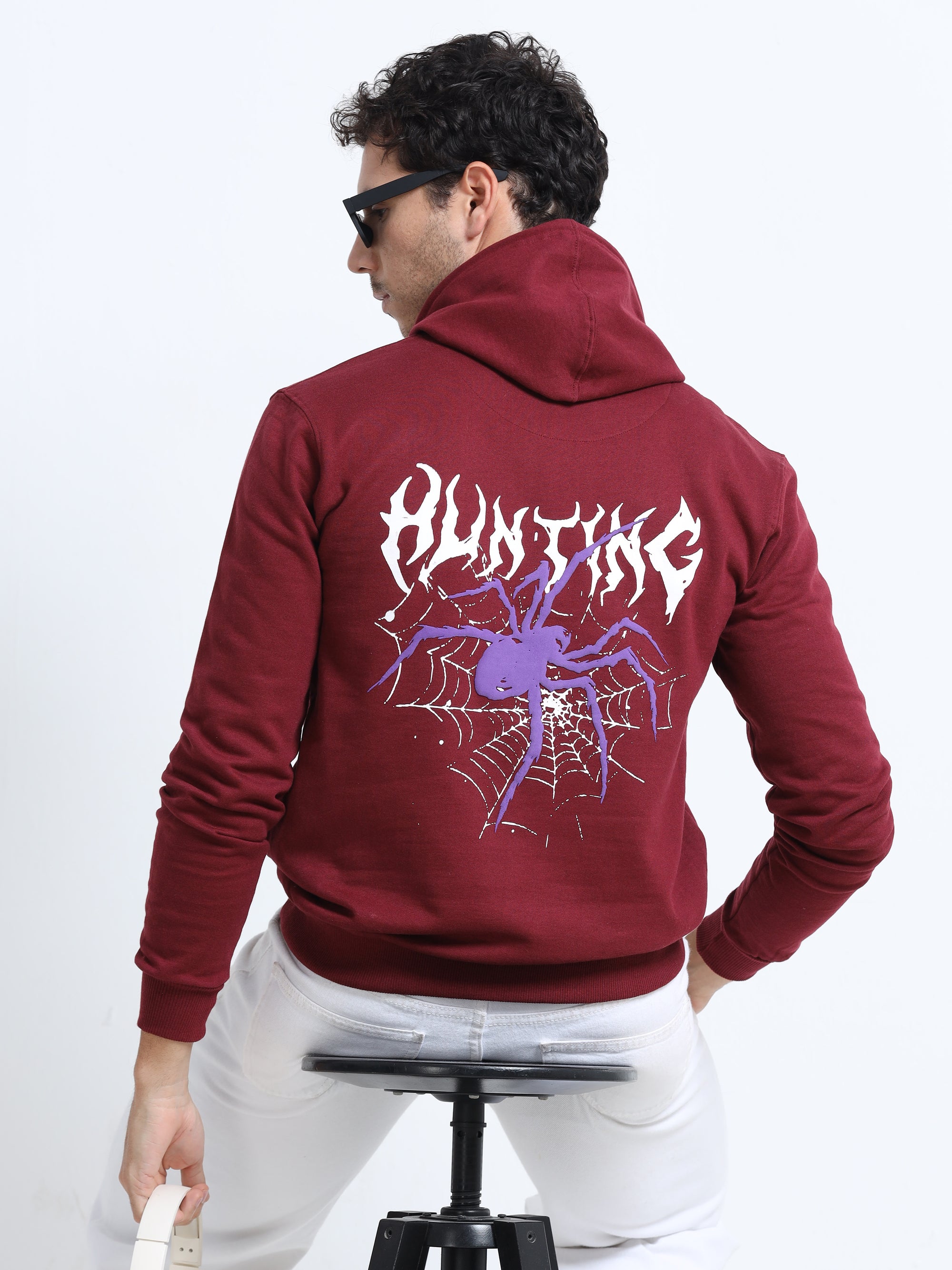 Maroon Hoodie Bio Wash Fleece