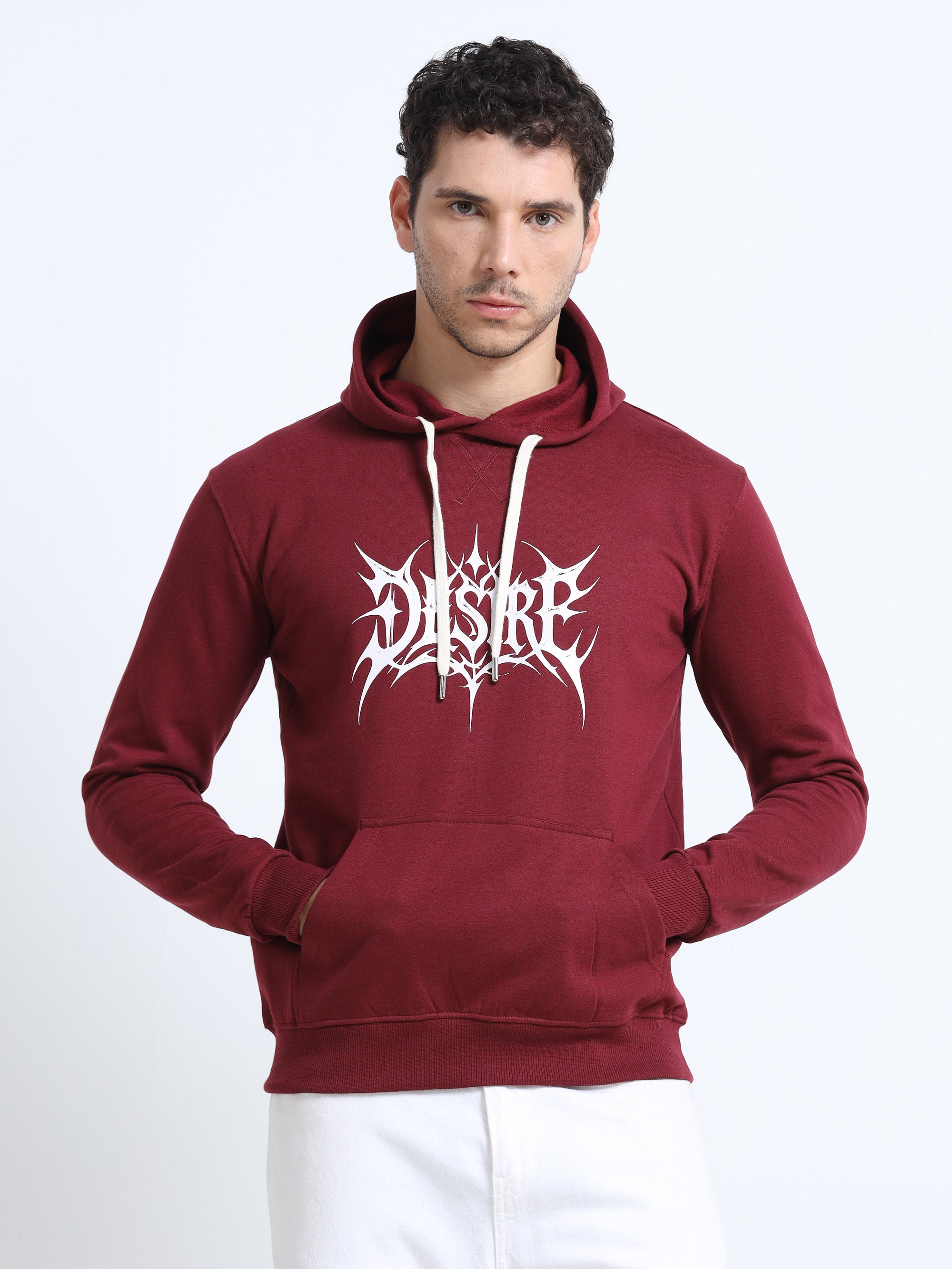Maroon Hoodie Bio Wash Fleece