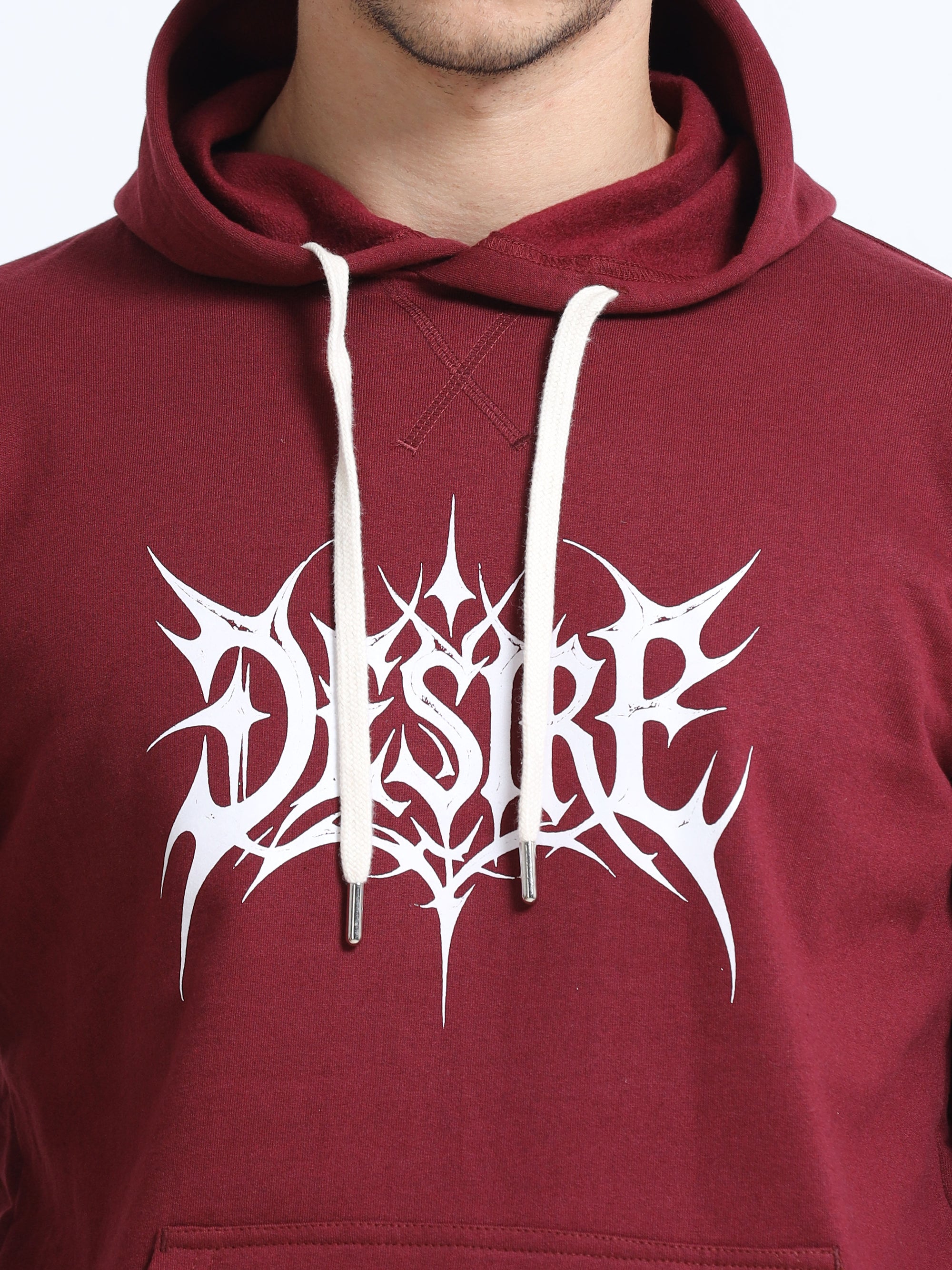Maroon Hoodie Bio Wash Fleece
