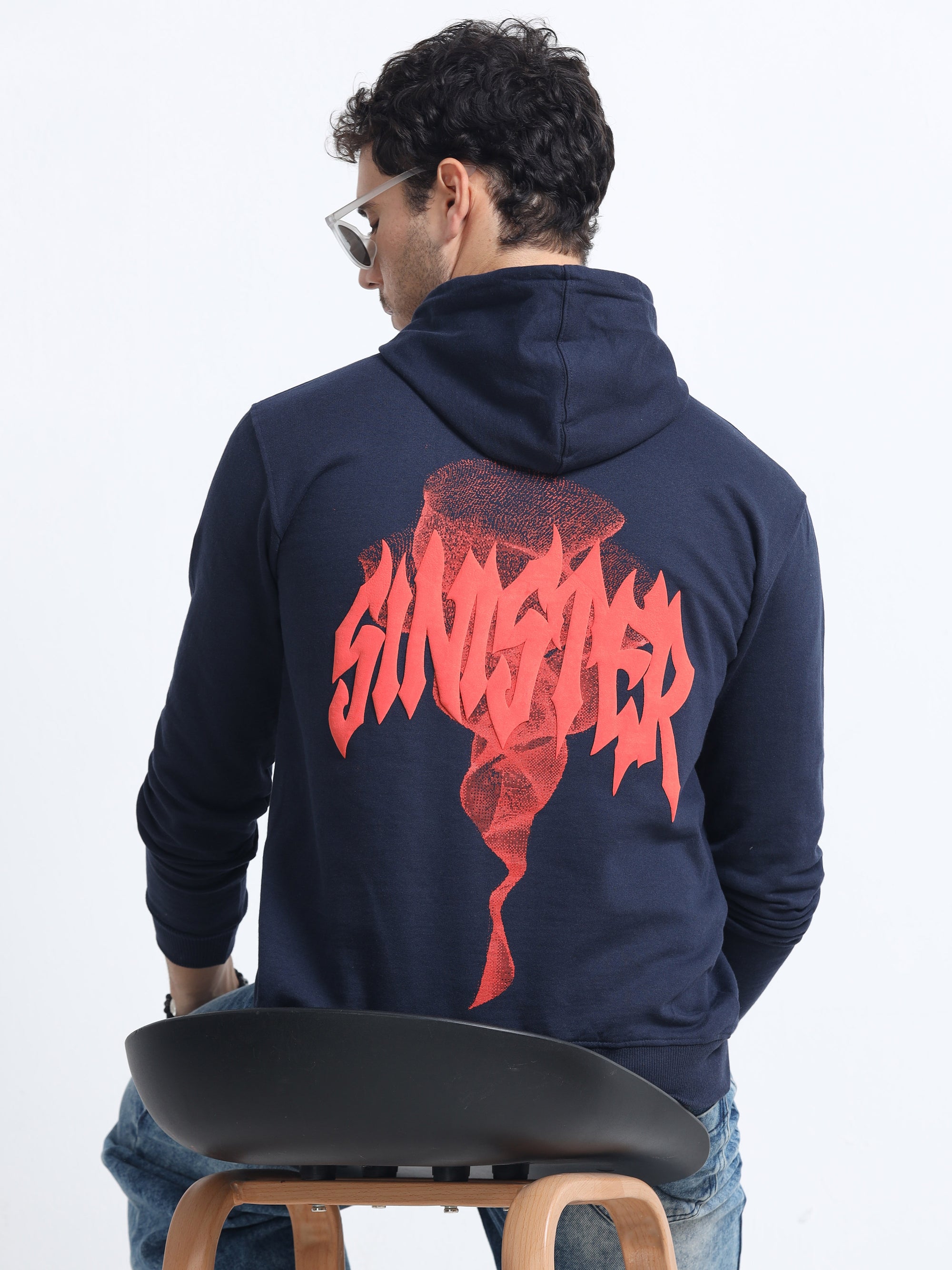 Navy Blue Hoodie Bio Wash Fleece