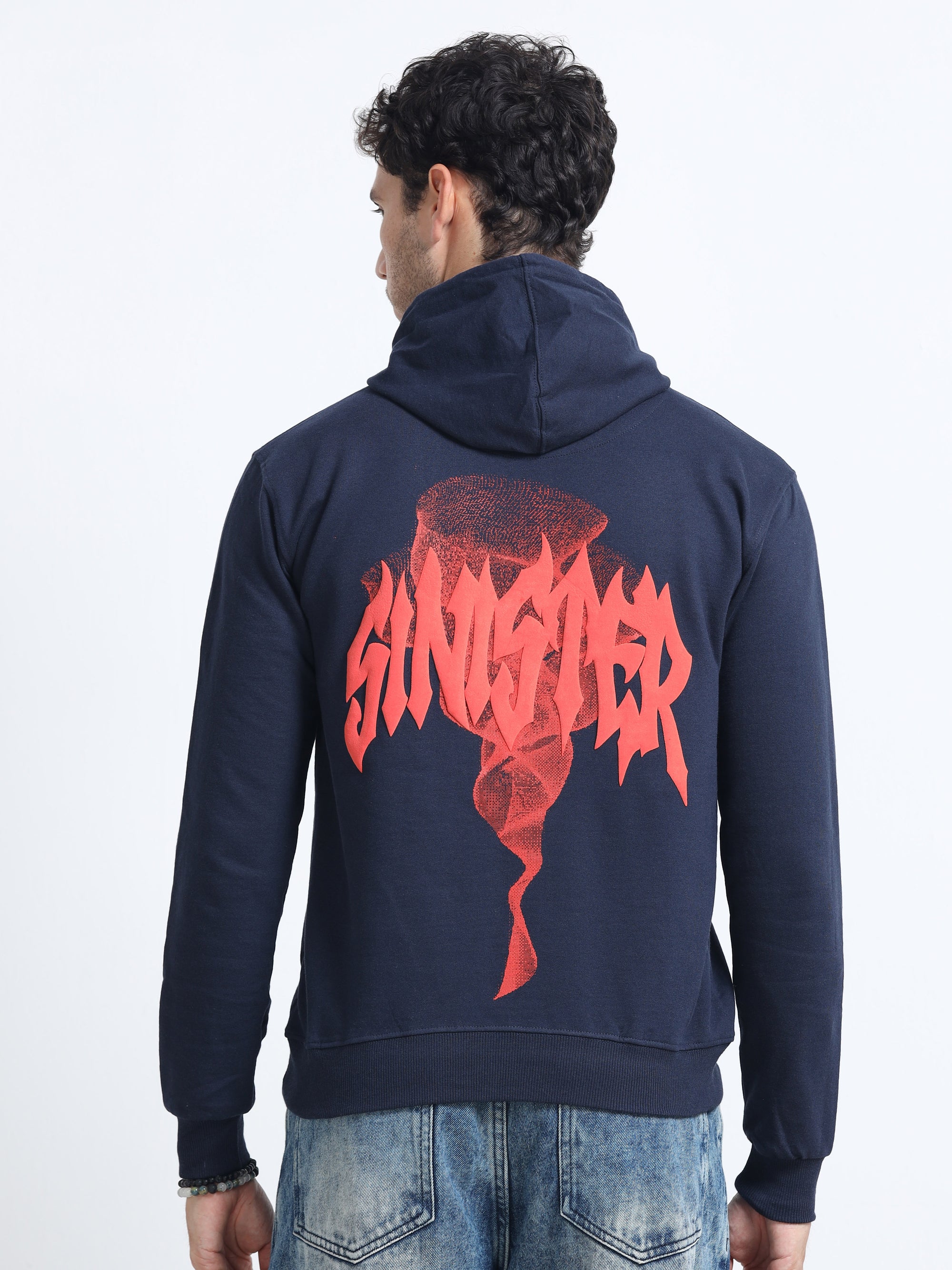 Navy Blue Hoodie Bio Wash Fleece