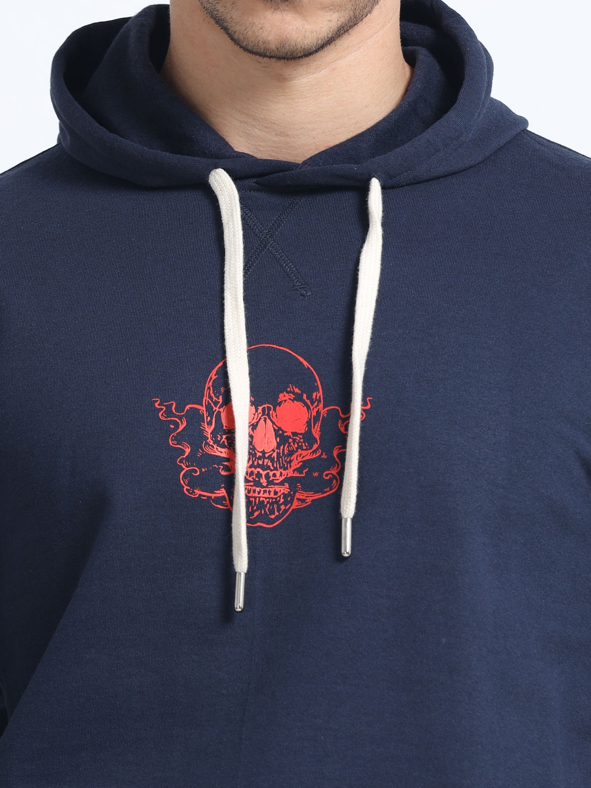Navy Blue Hoodie Bio Wash Fleece