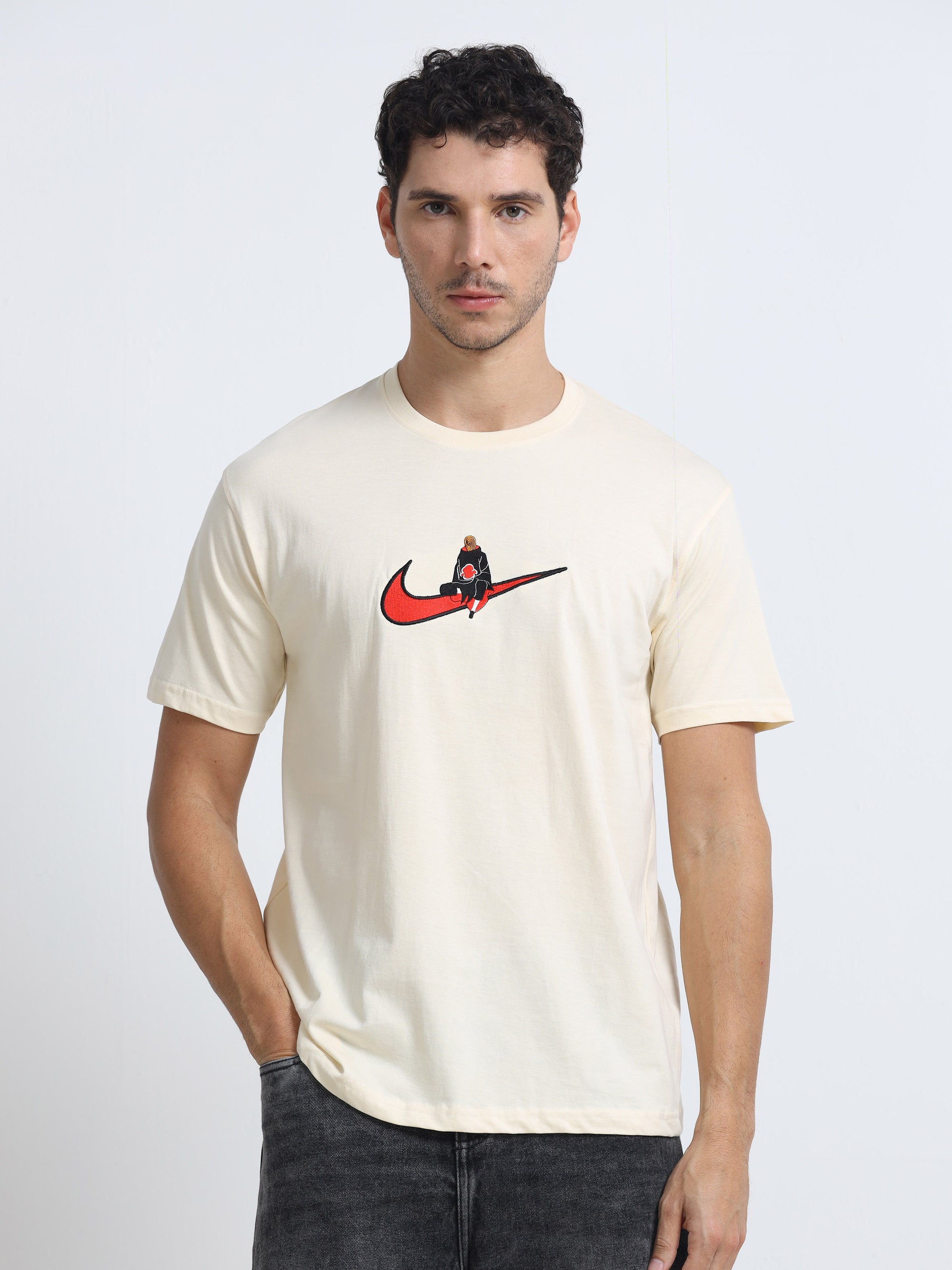 White Round Neck Bio Wash Single Jersey