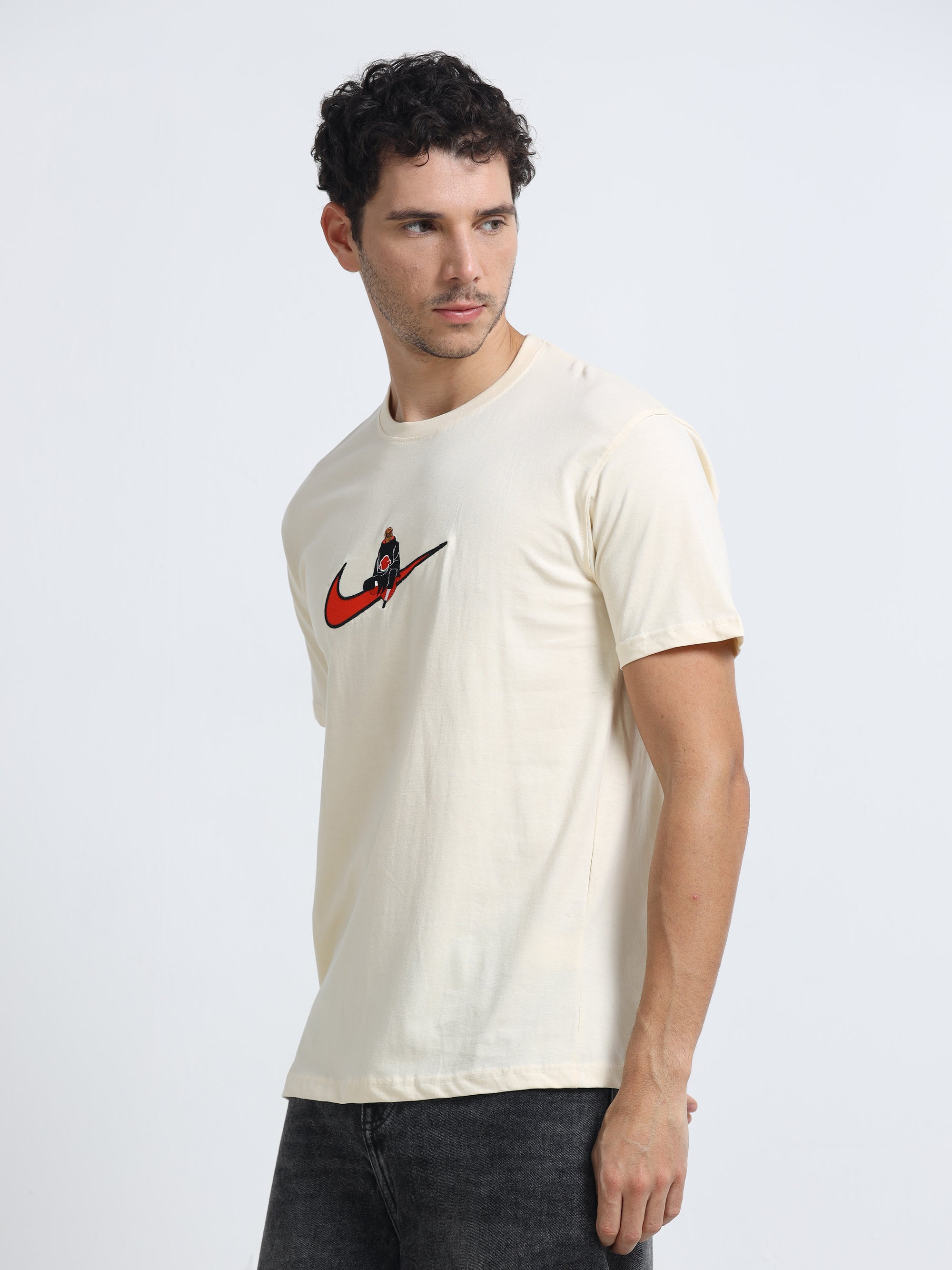 White Round Neck Bio Wash Single Jersey