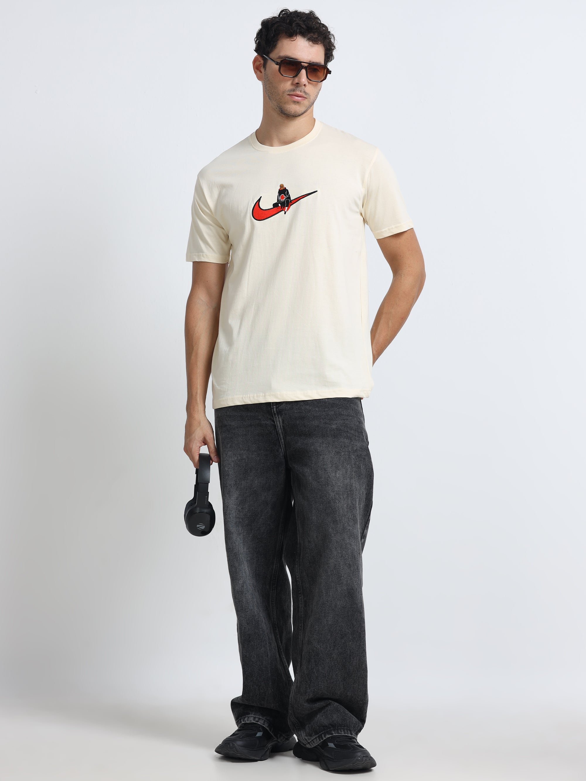 White Round Neck Bio Wash Single Jersey