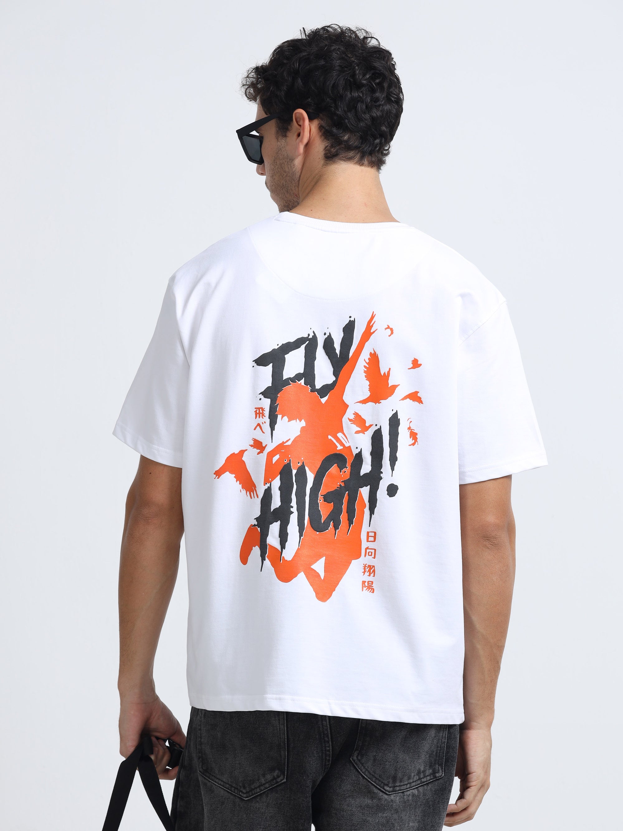 White Oversized Bio Wash Terry