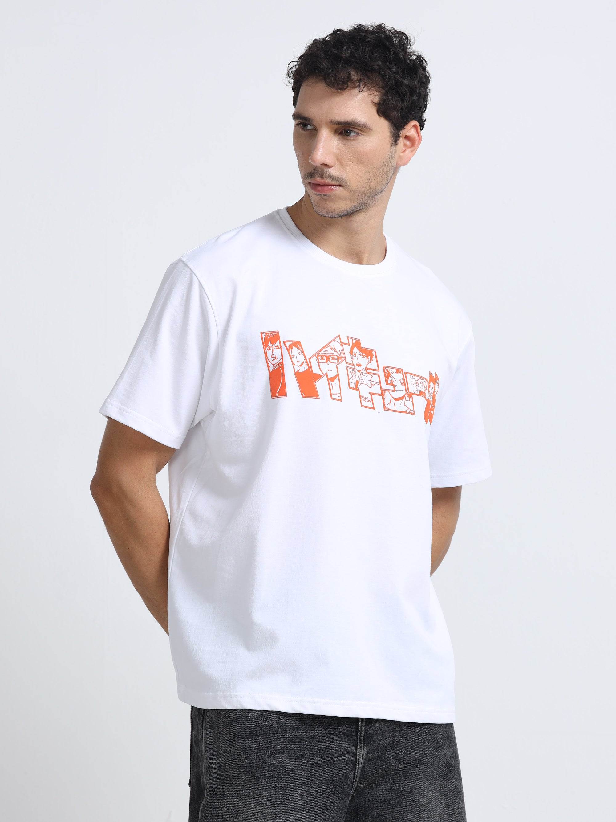 White Oversized Bio Wash Terry