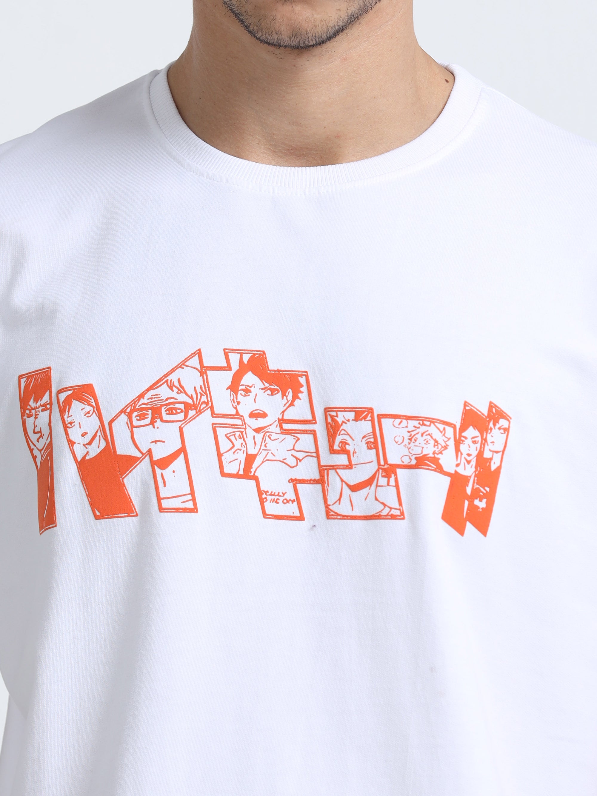 White Oversized Bio Wash Terry