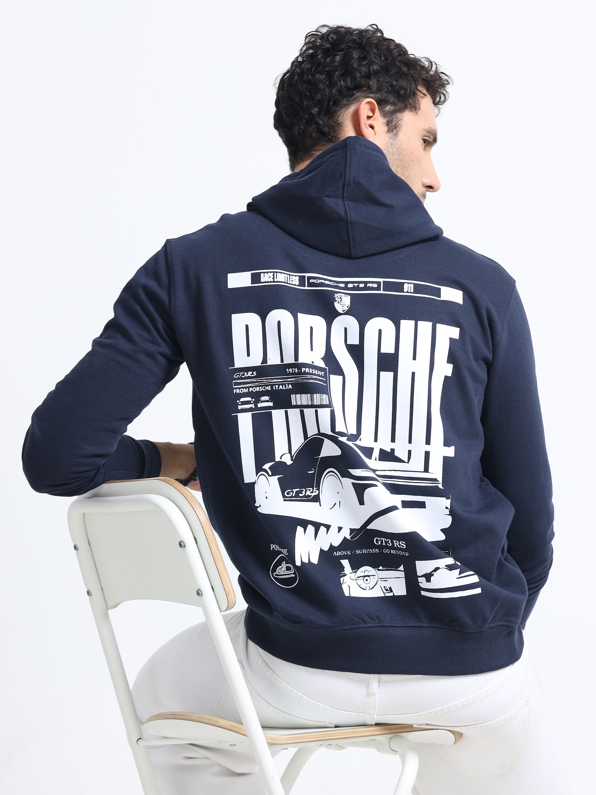 Navy Blue Hoodie Bio Wash Fleece