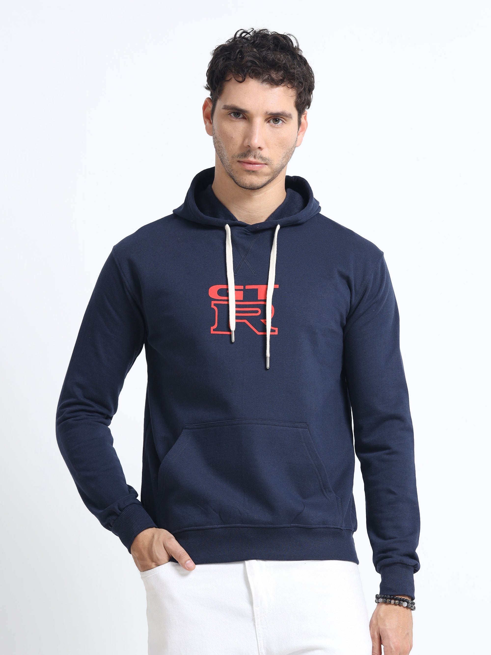 Navy Blue Hoodie Bio Wash Fleece