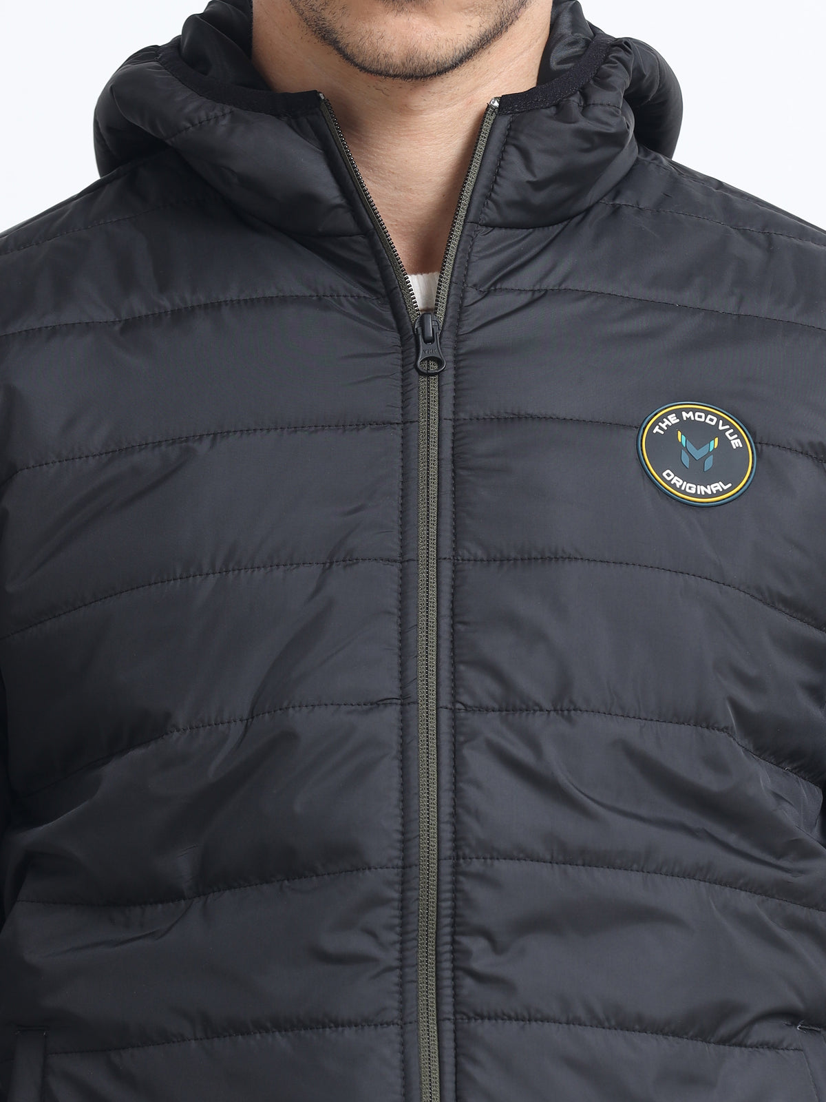 Polyester Jacket Example Black Polyester Jacket - Lightweight & Durable Outerwear – Mode View