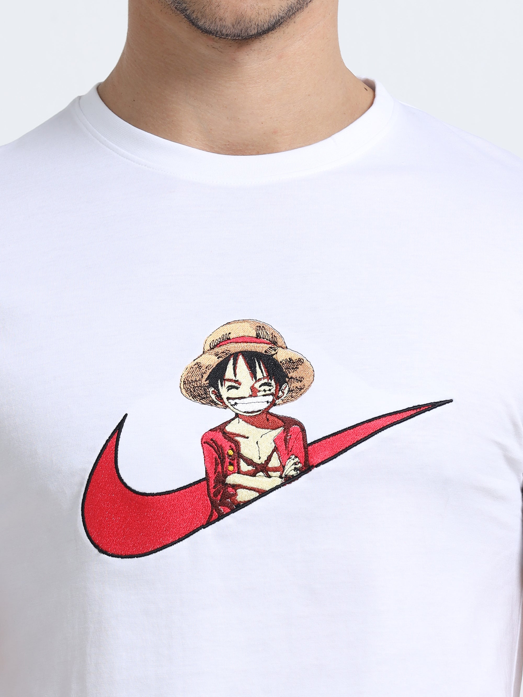 White Round Neck Bio Wash Single Jersey