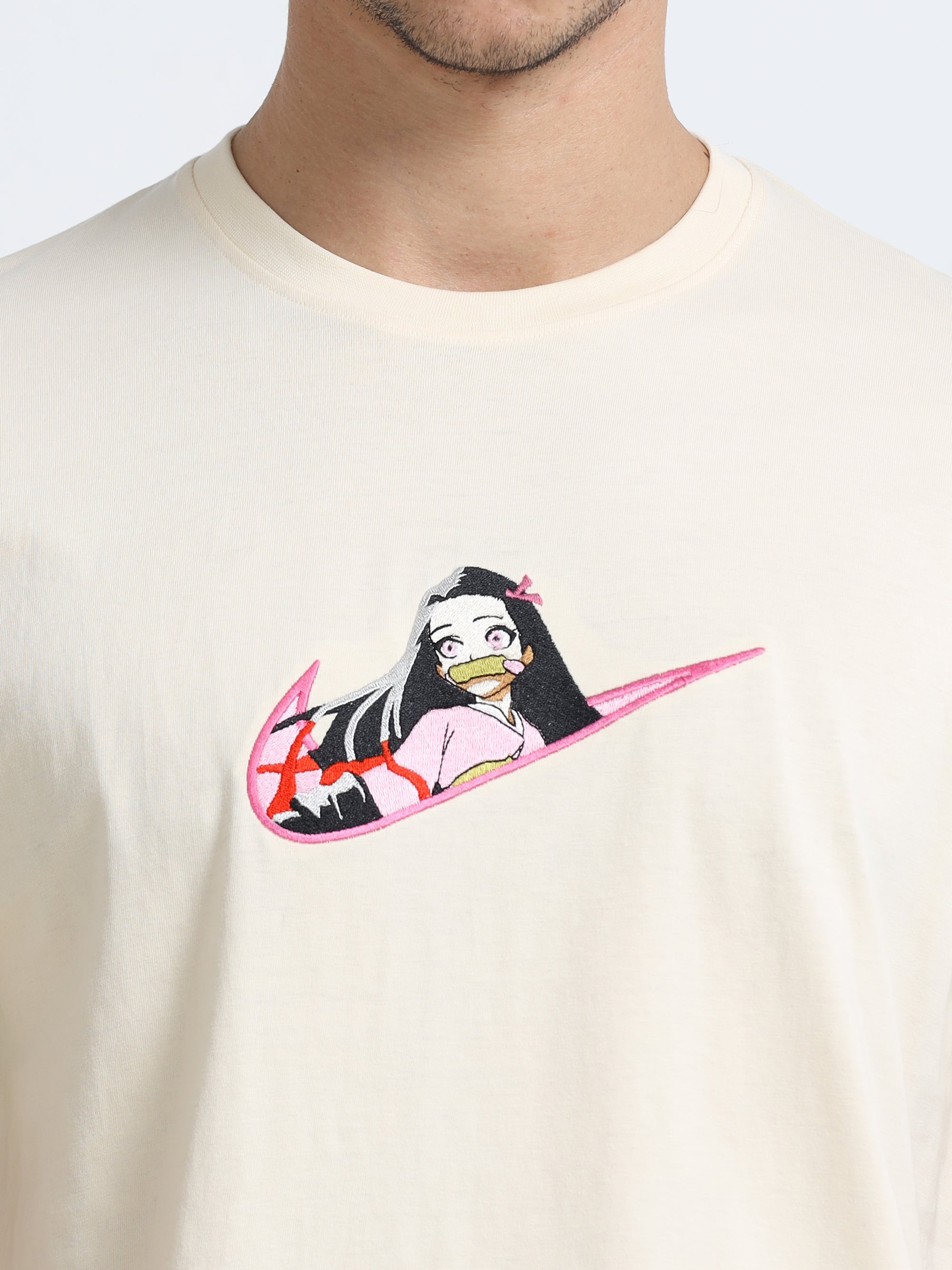 White Round Neck Bio Wash Single Jersey