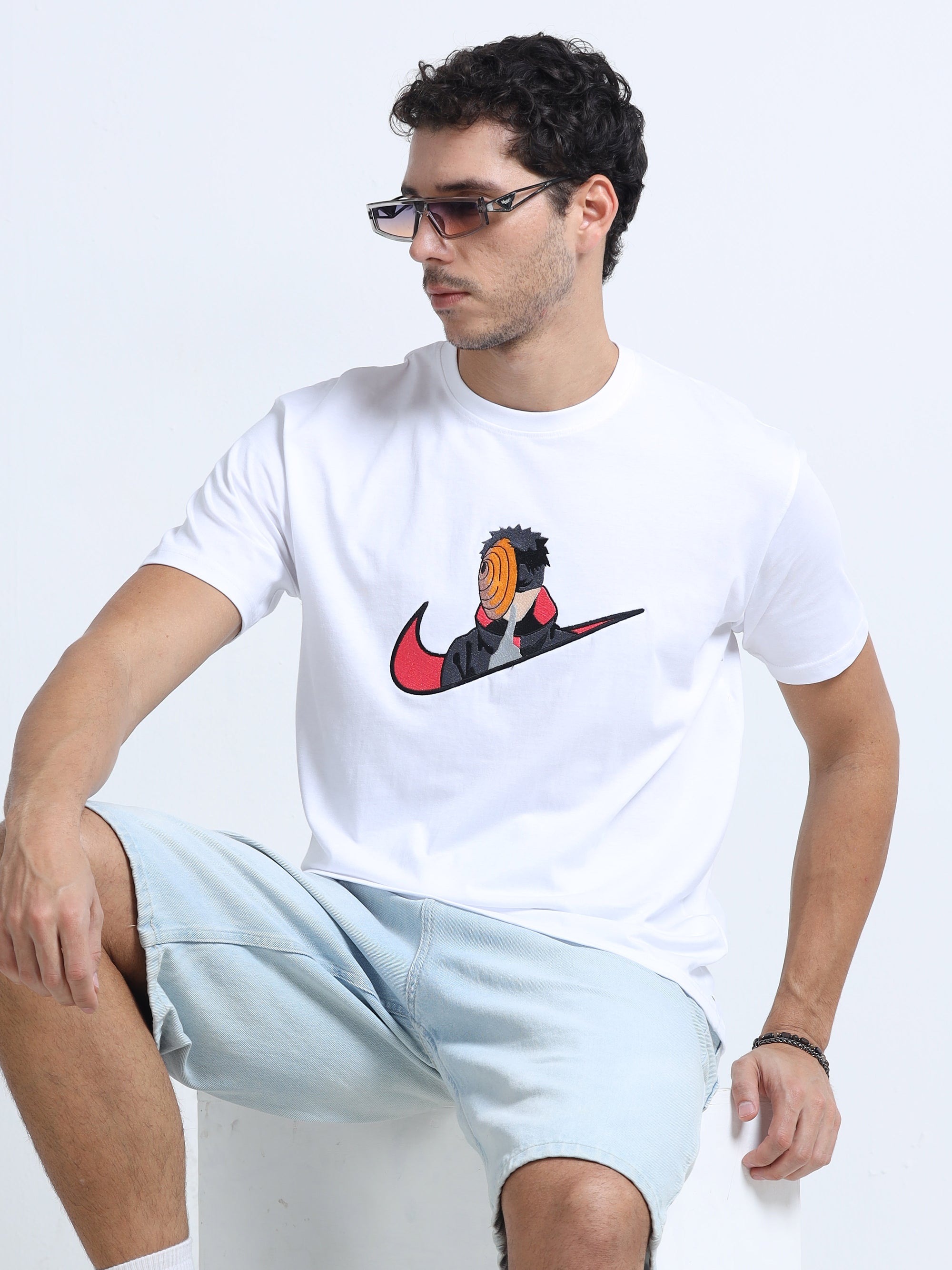 White Round Neck Bio Wash Single Jersey