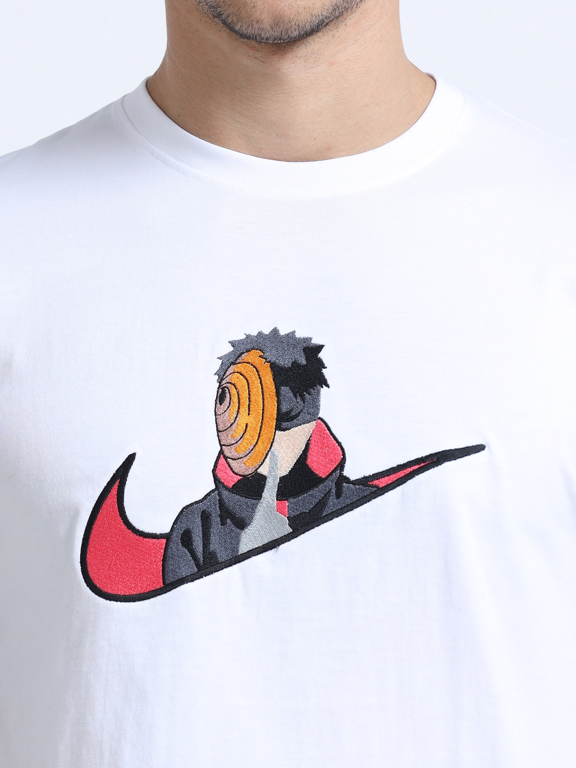 White Round Neck Bio Wash Single Jersey