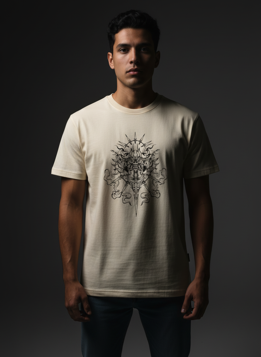 Luxe Cream Oversize T-Shirt - Bio Wash Terry