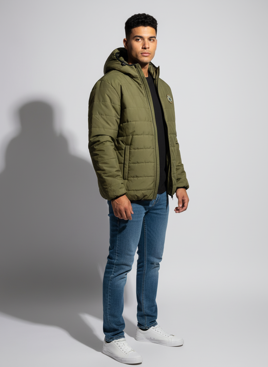 Olive Polyester Jacket