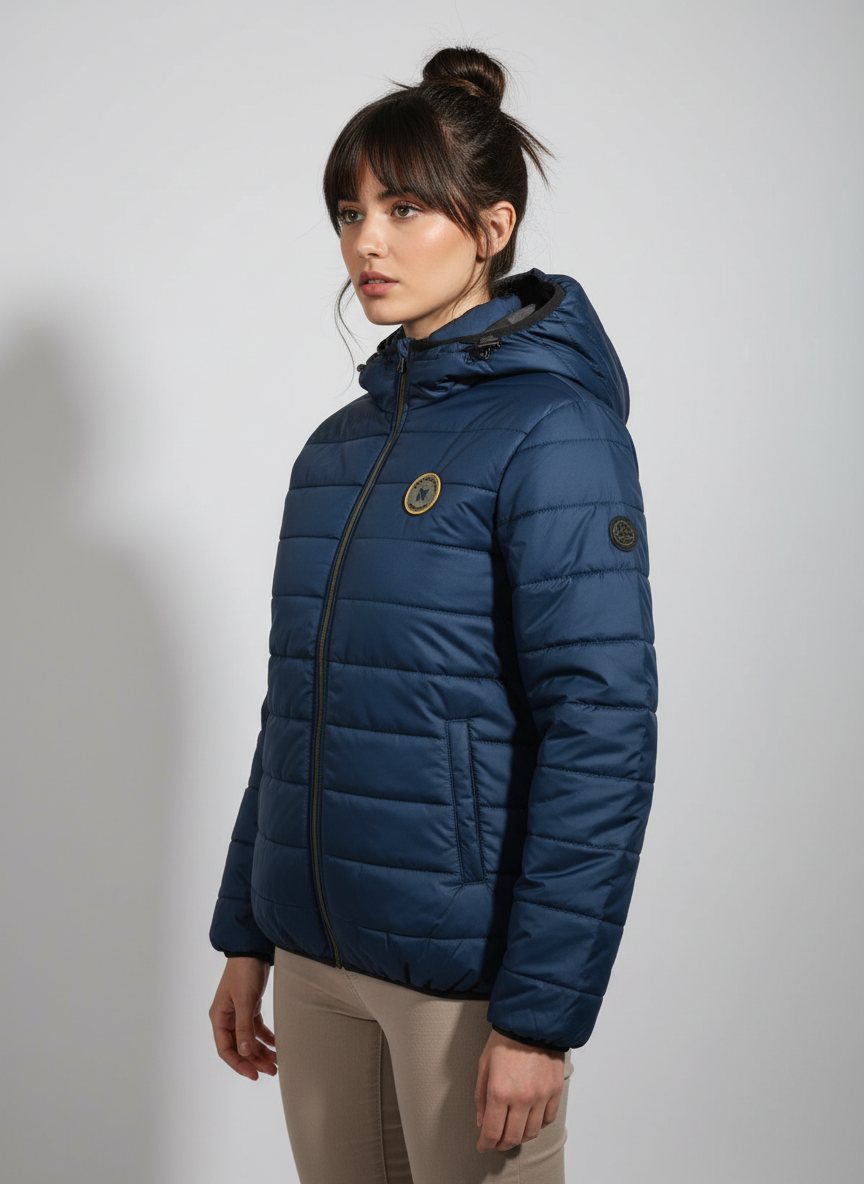 Navy Blue Women's Jacket - Polyester