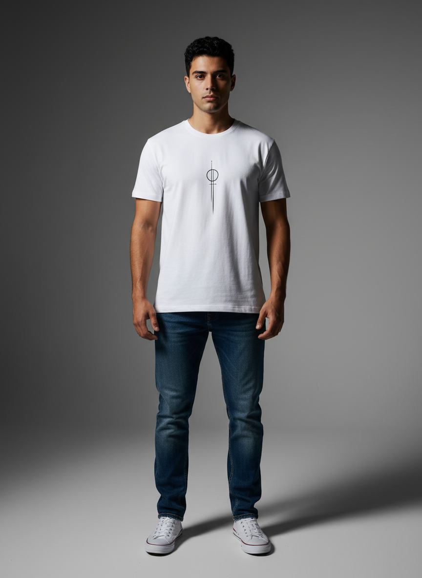 Luxe White Oversize T-Shirt - Bio Wash Terry
