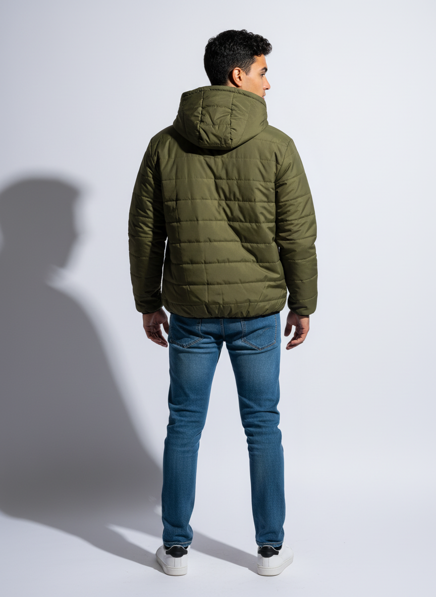 Olive Polyester Jacket