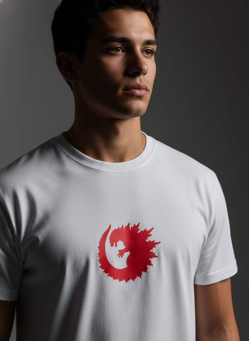 Oversize White T-Shirt - Premium Bio Wash Terry