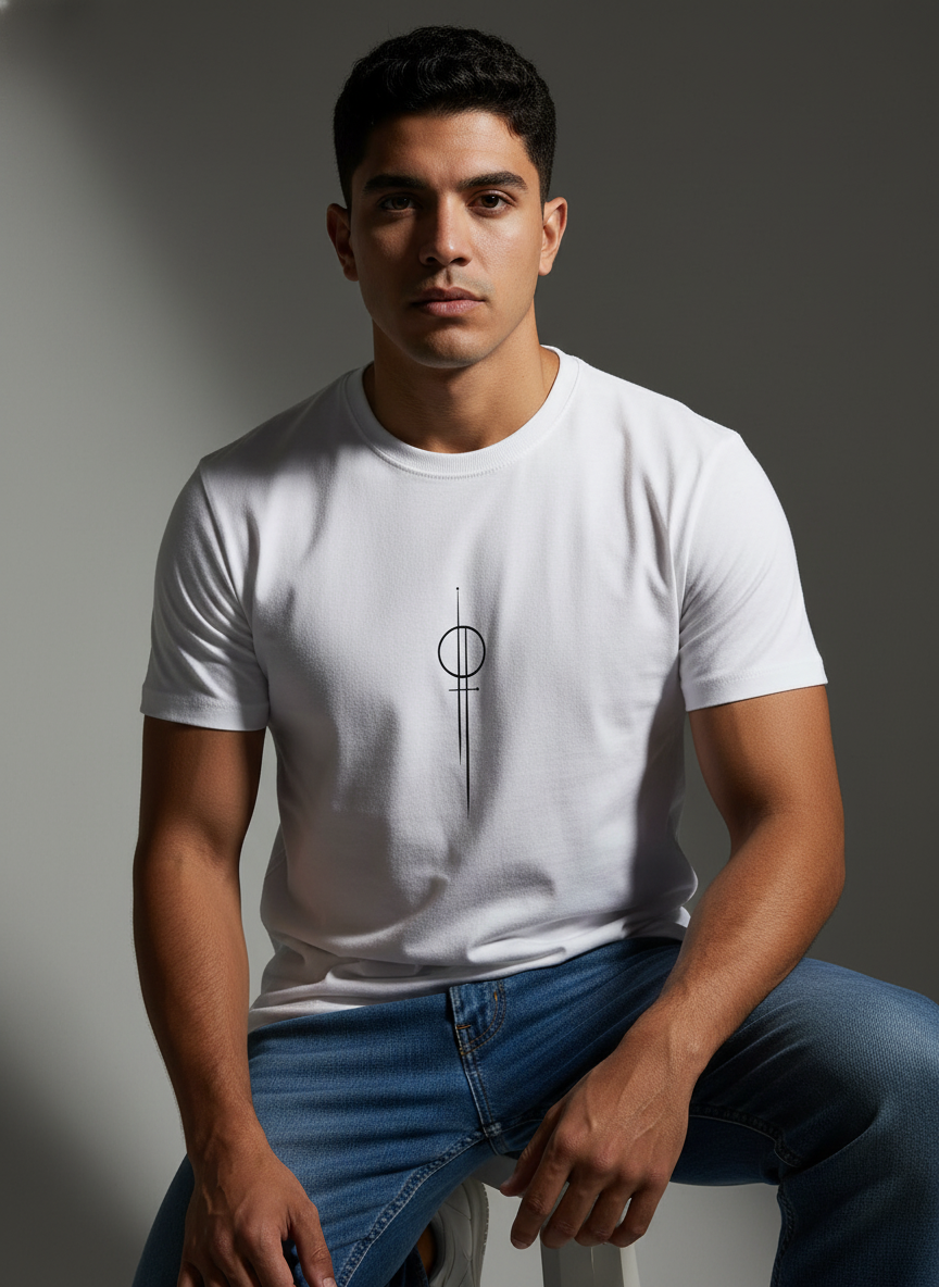 Luxe White Oversize T-Shirt - Bio Wash Terry