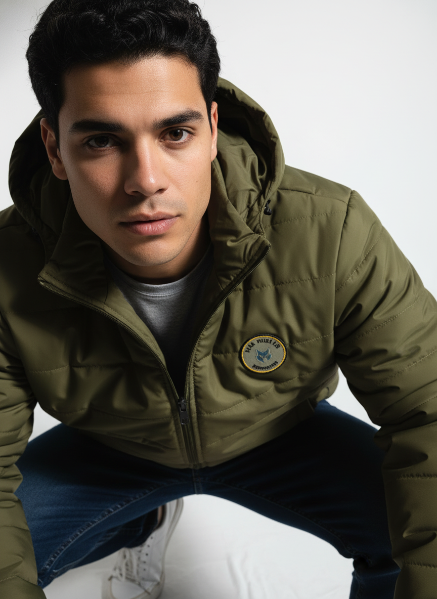 Olive Polyester Jacket