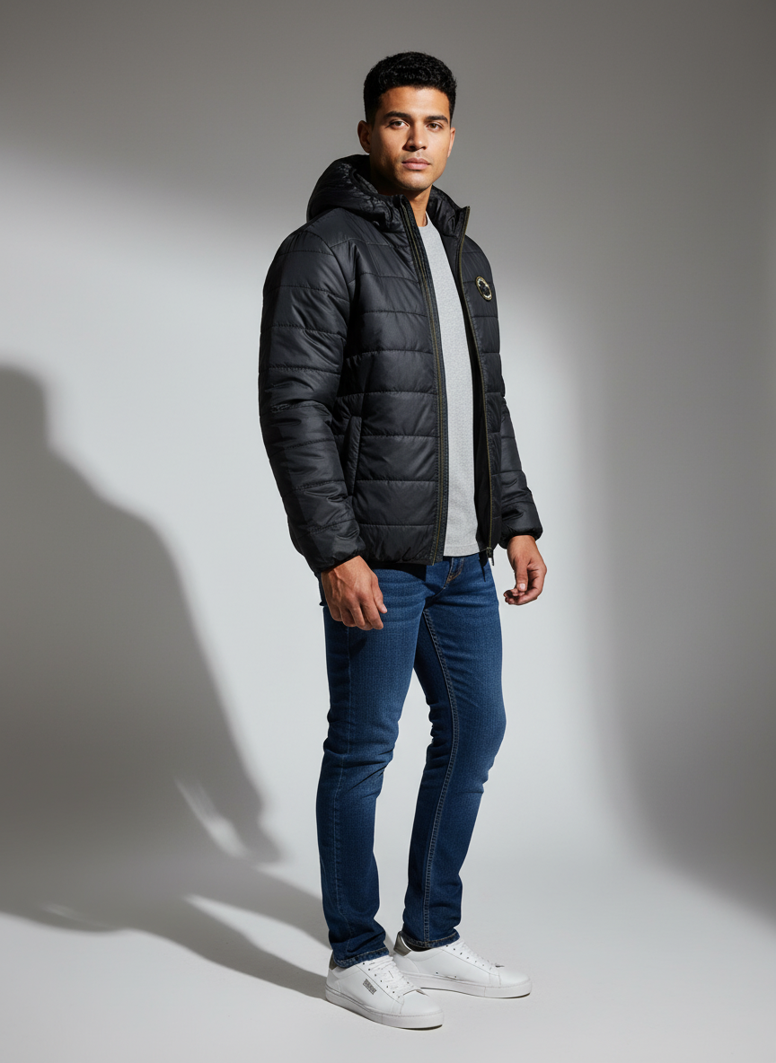 Grey Polyester Jacket