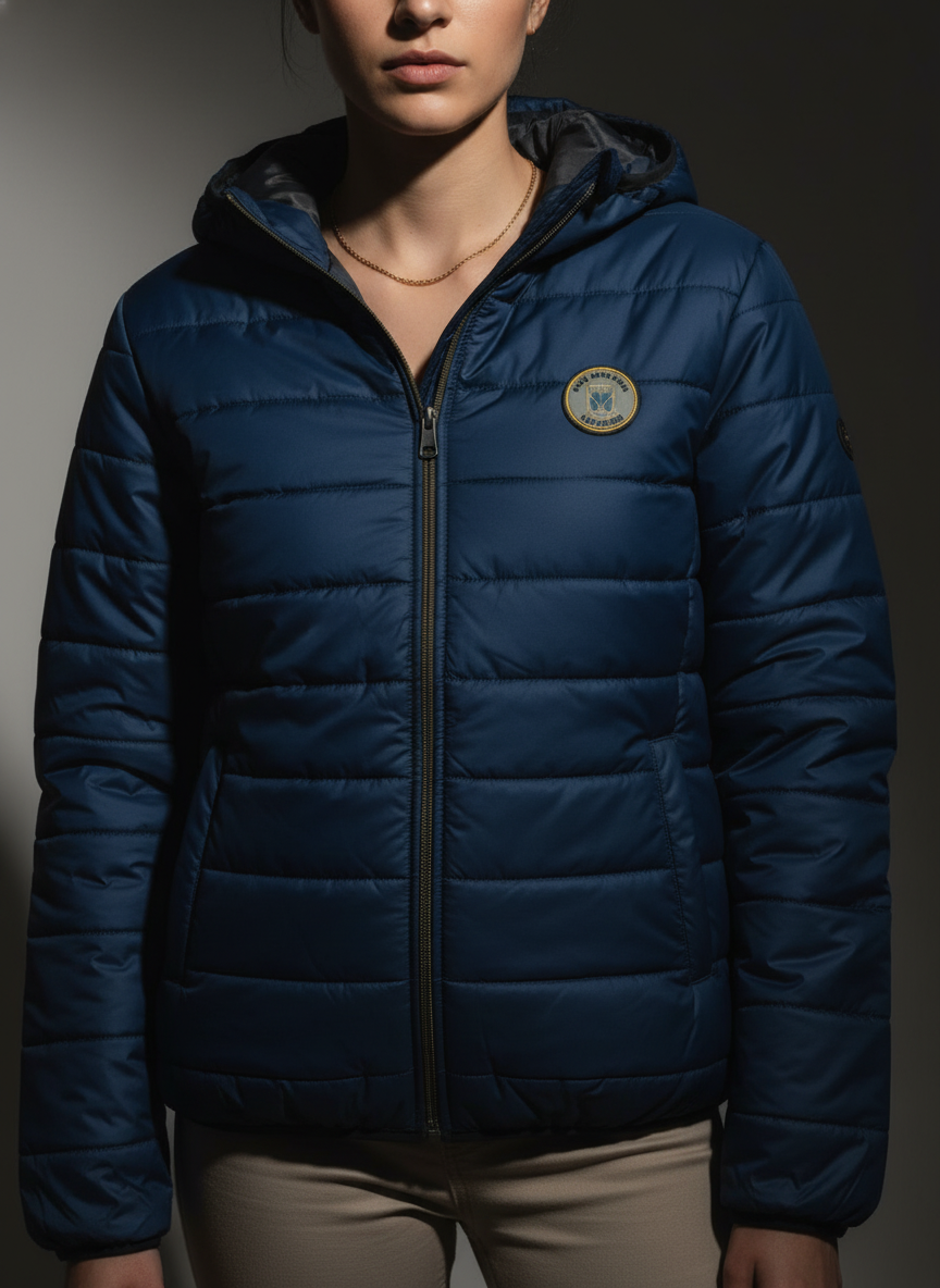 Navy Blue Women's Jacket - Polyester