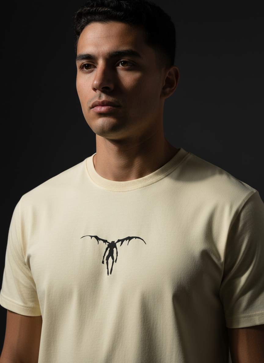 Oversize Cream T-Shirt - Premium Bio Wash Terry