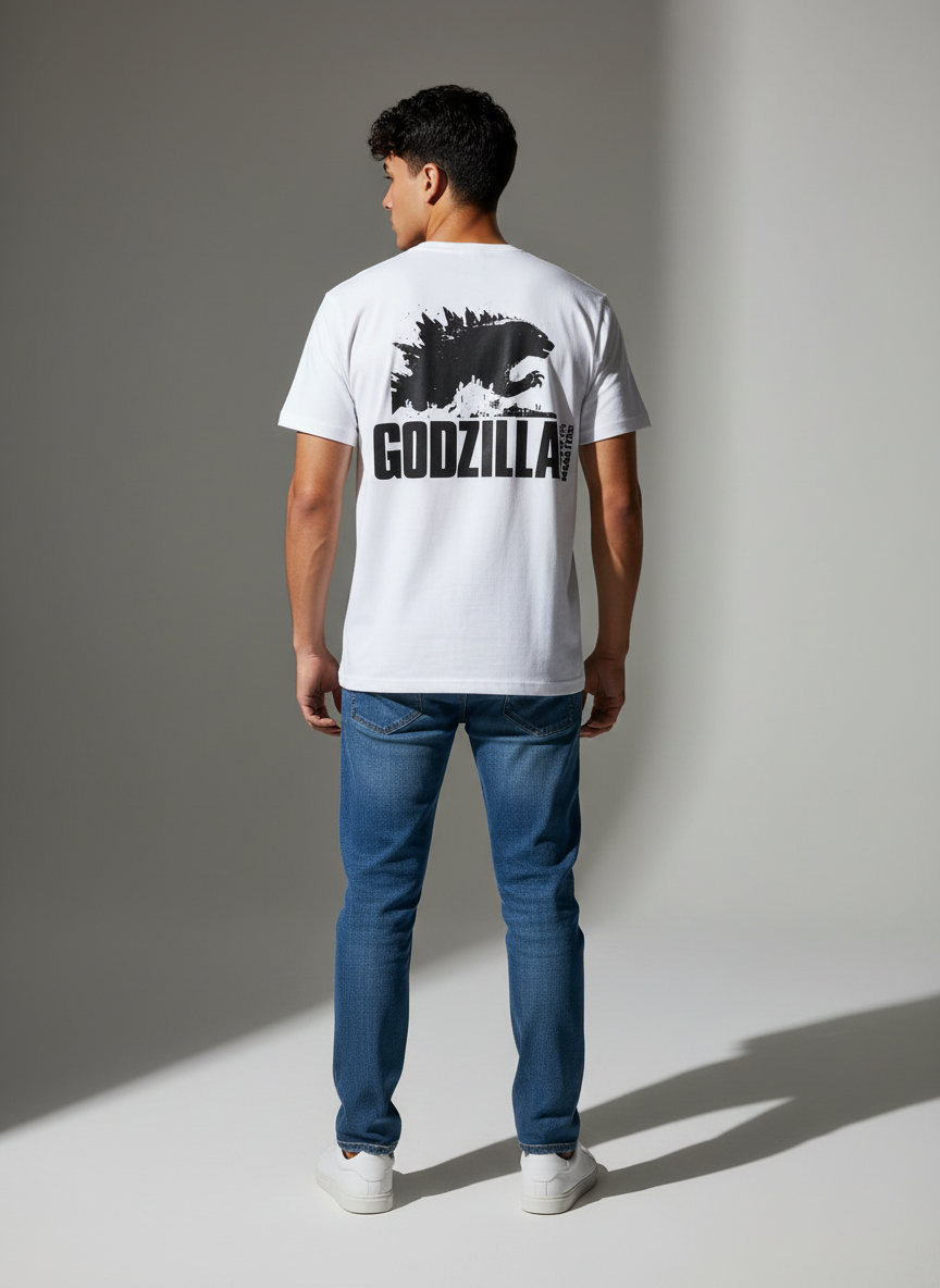 Oversize White T-Shirt - Premium Bio Wash Terry