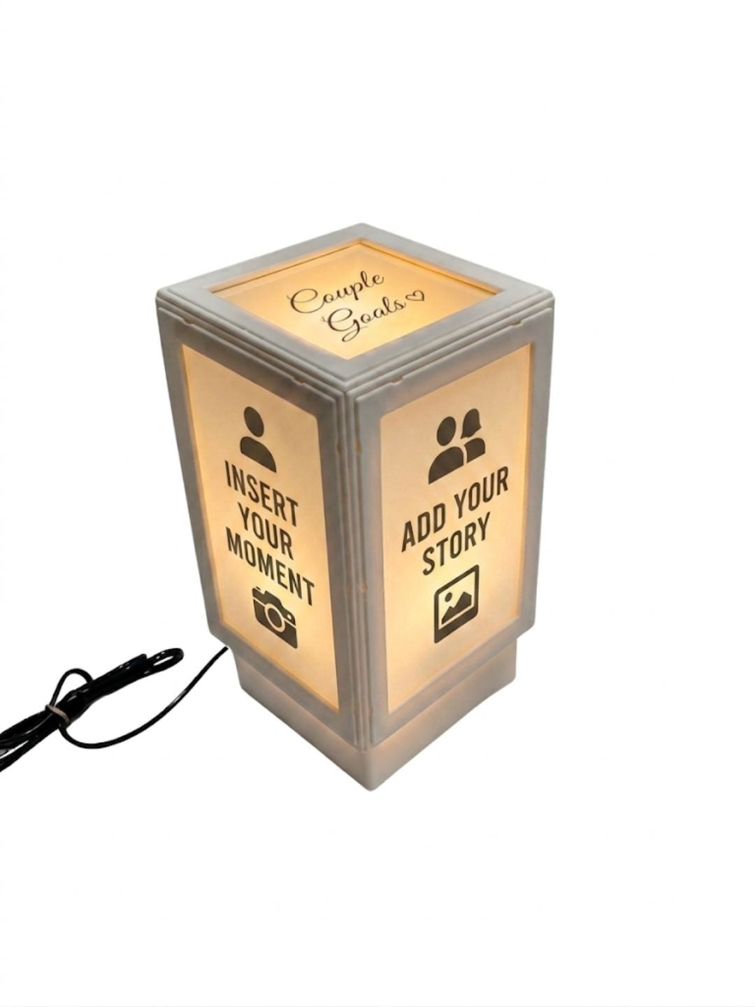 Personalized 5-Picture Glowing Photo Cube Lamp