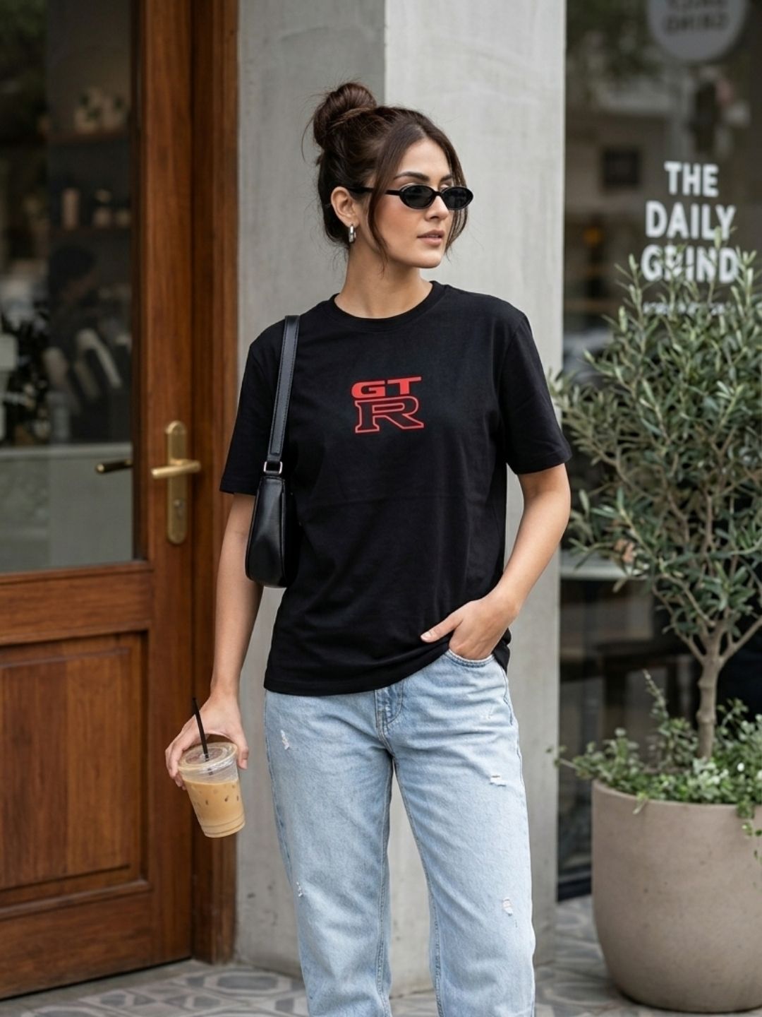 GT-R x Porsche Graphic Tee – Black