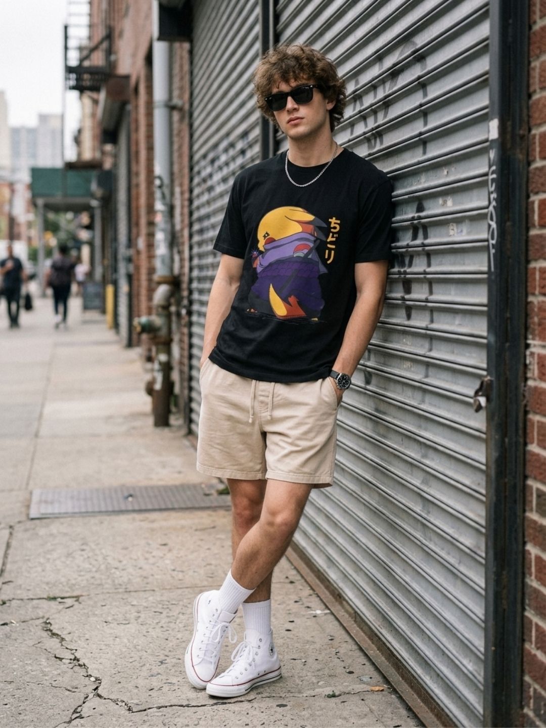 Black Round Neck T-Shirt - 100% Cotton Bio Wash
