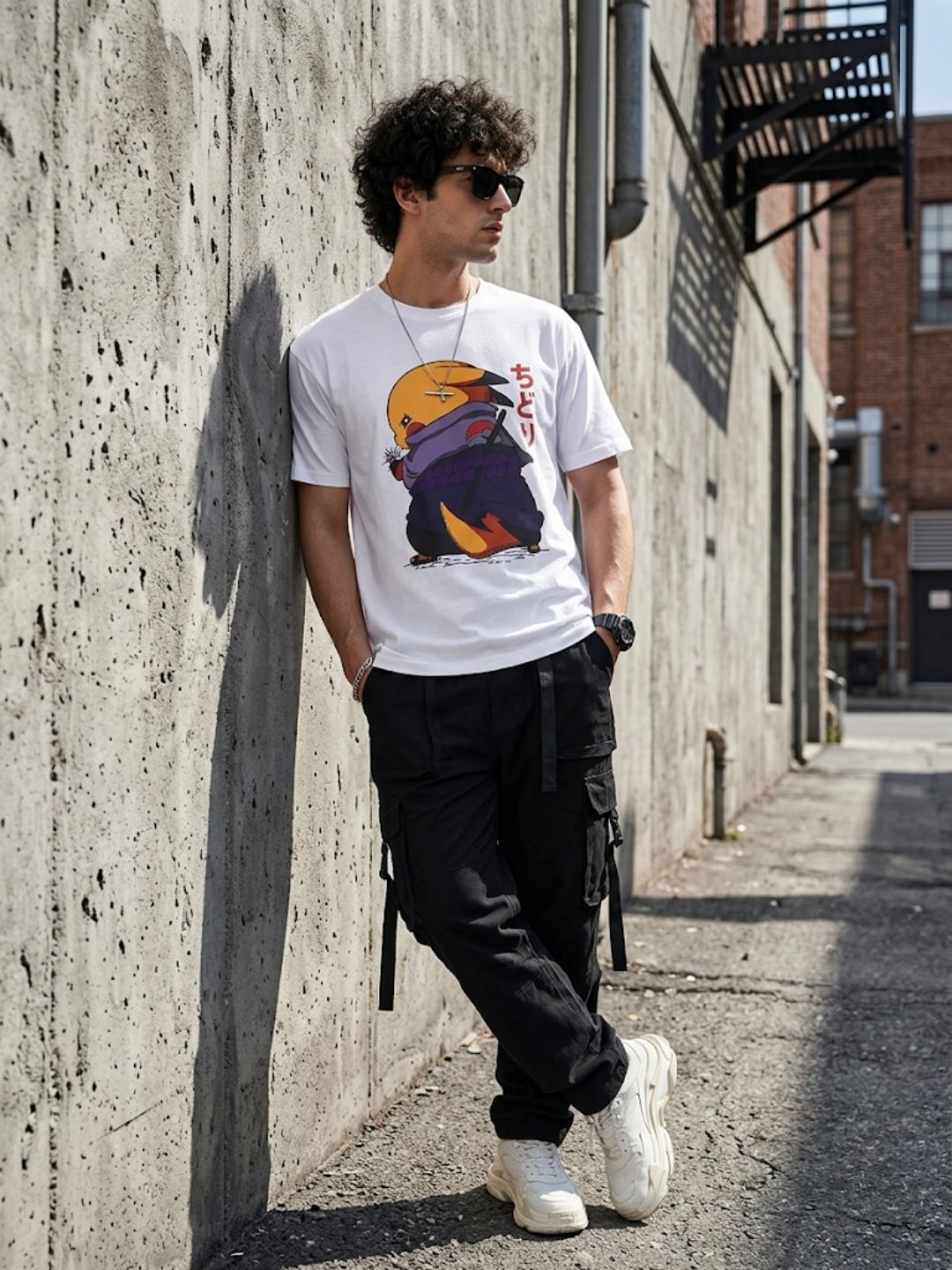 White Round Neck T-Shirt - 100% Cotton Bio Wash