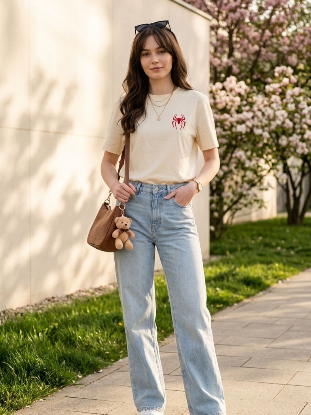 Spider-Man Action Graphic Tee – Cream