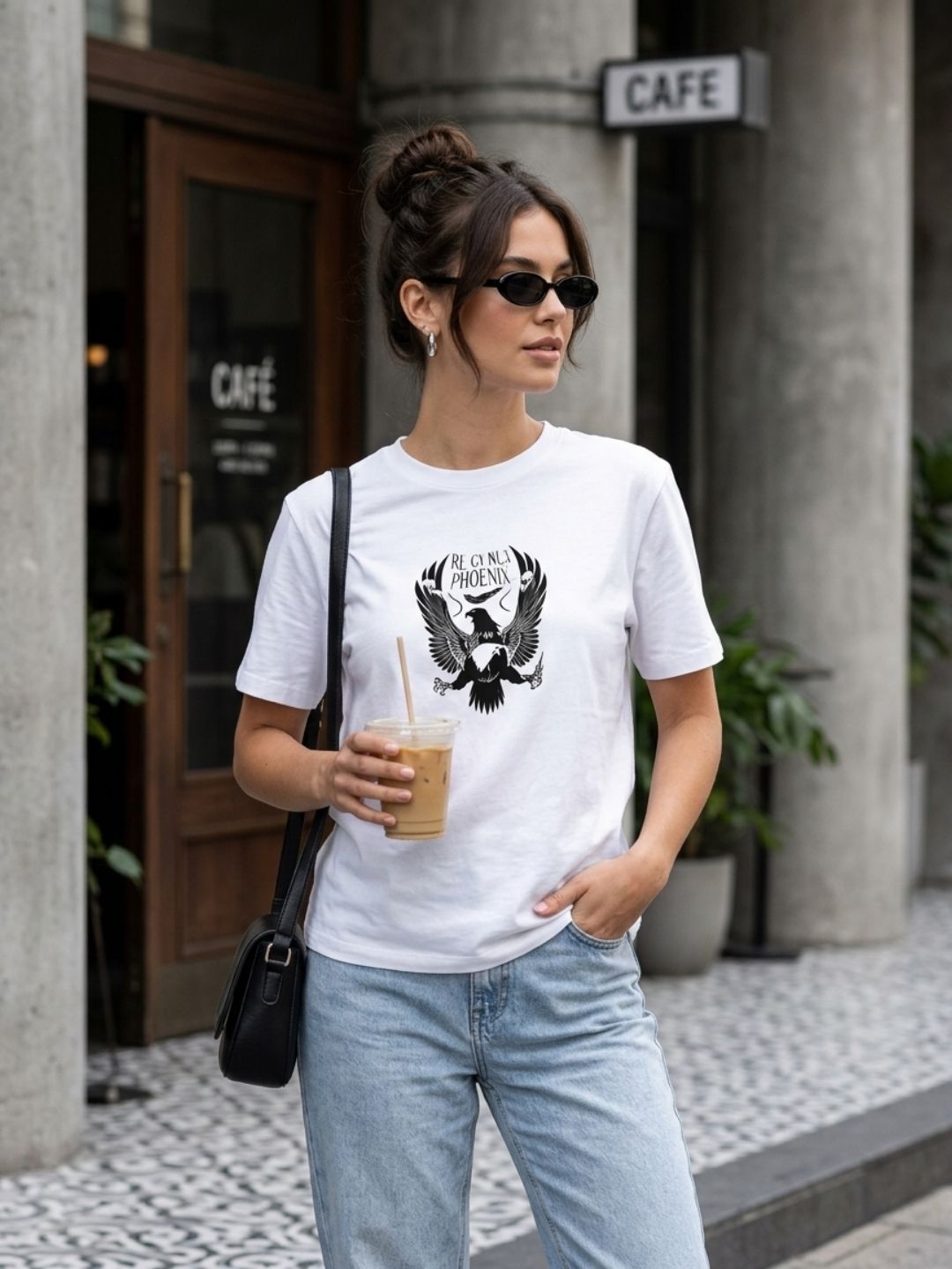 Phoenix x Cosmic Mind Graphic Tee – White