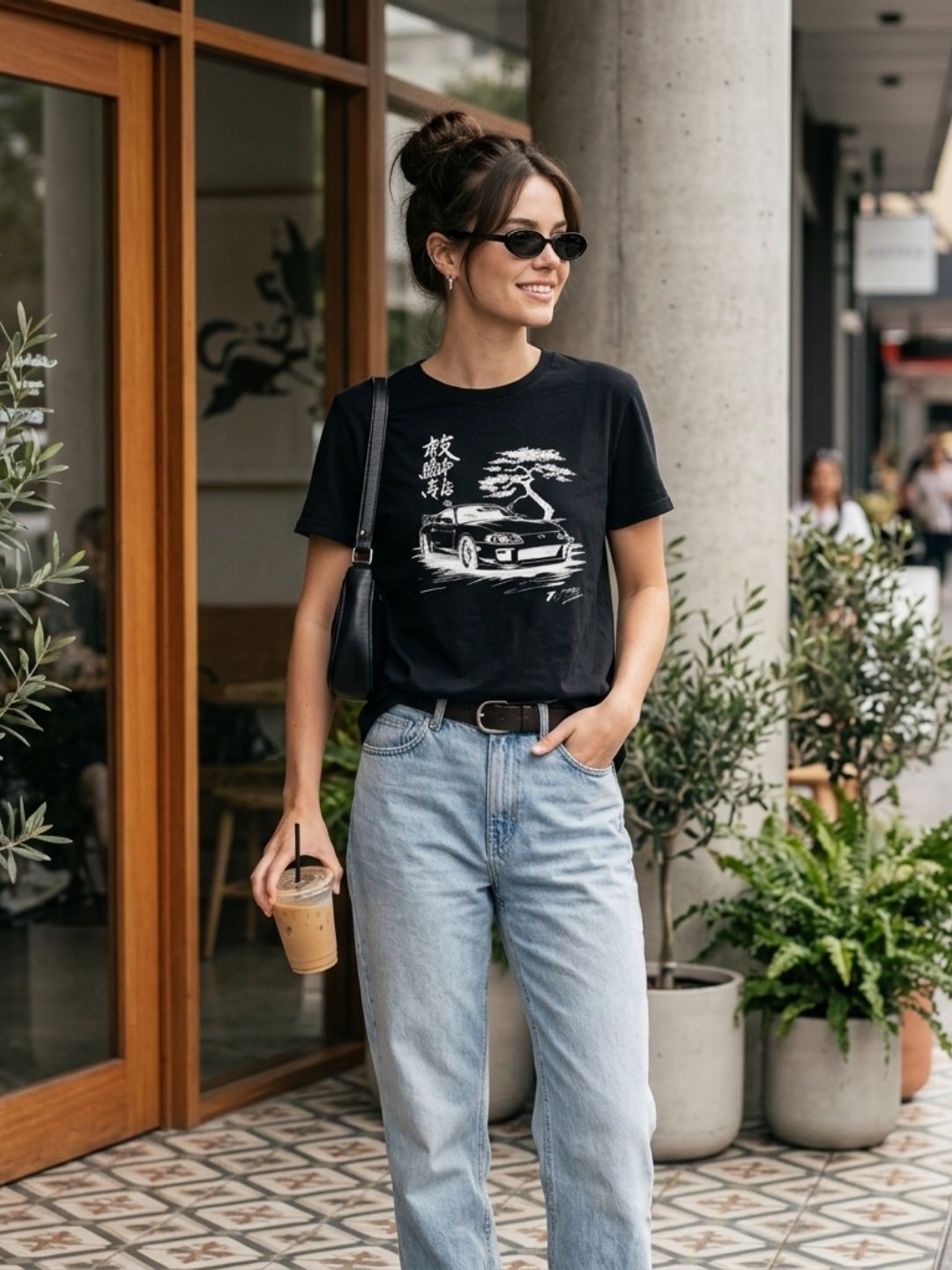 JDM Bonsai Graphic Tee – Black