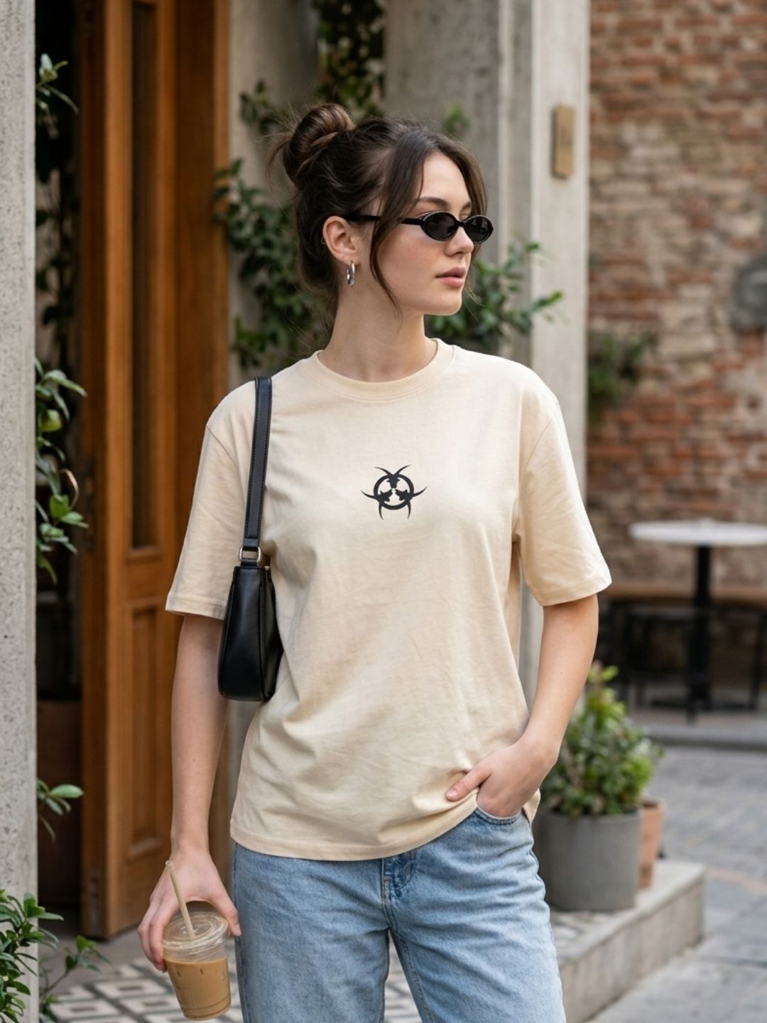 Bushido Samurai Graphic Tee – Cream