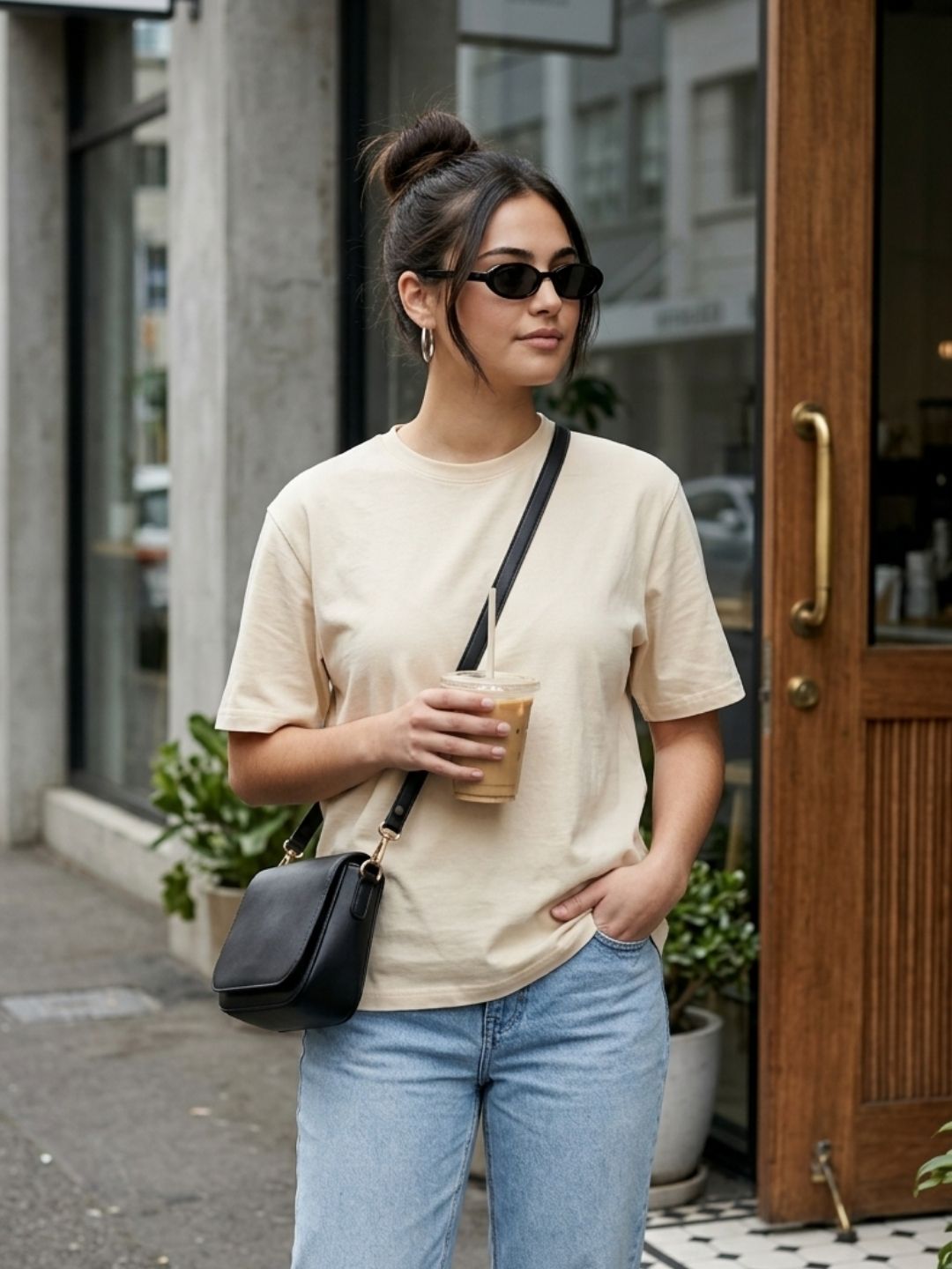 Oversized Essential Tee – Cream